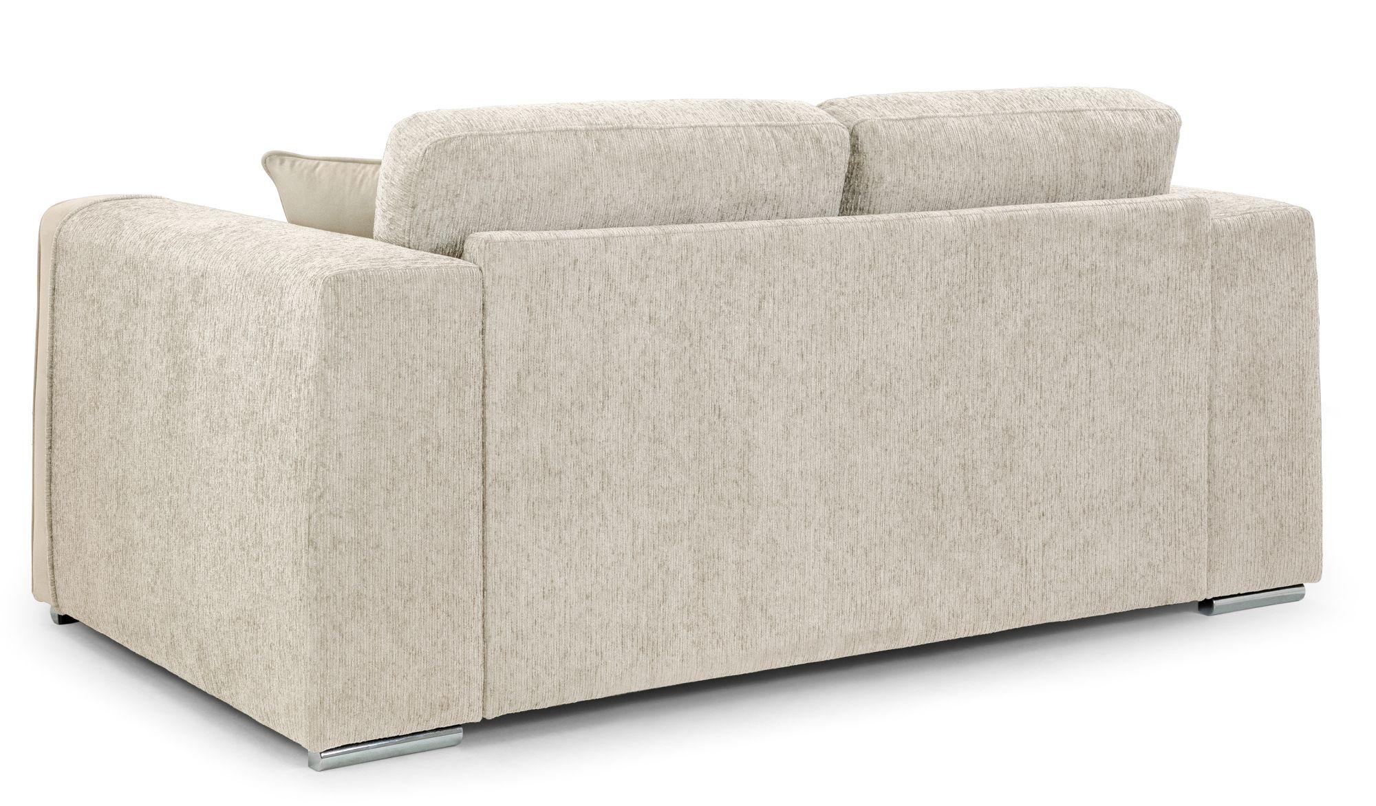 Naples Sofa - Beige Fabric - 2 Seater