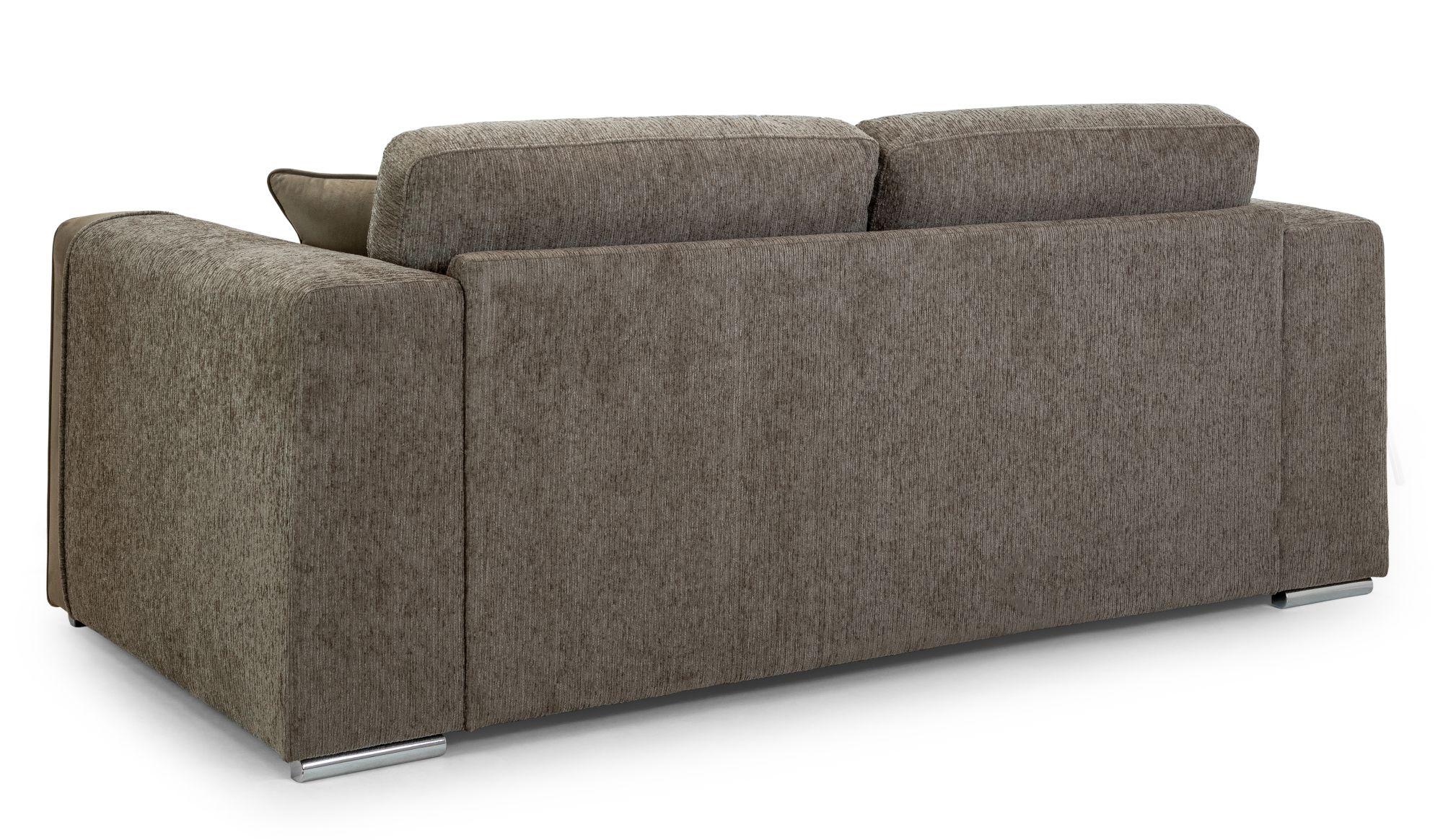 Naples Sofa - Mocha Fabric - 3 Seater
