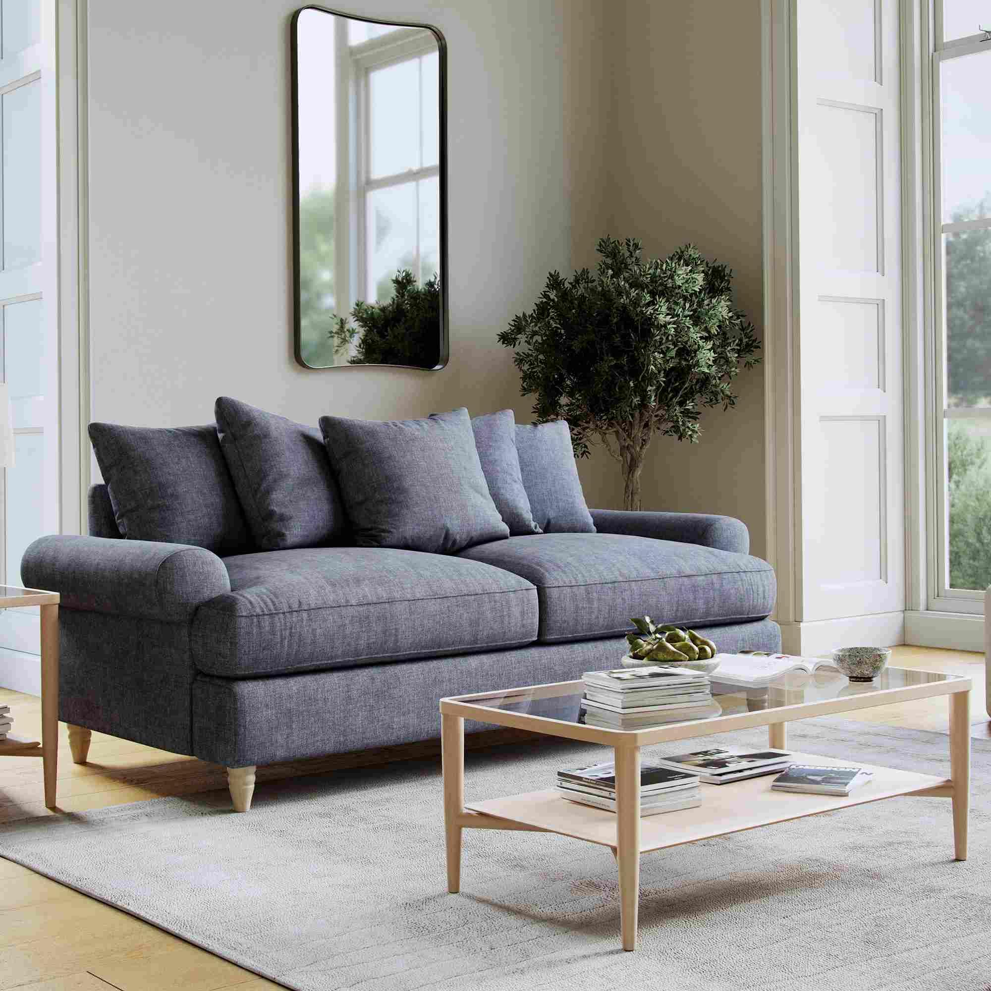 Narva Denim Fabric 2.5 Seater Sofa