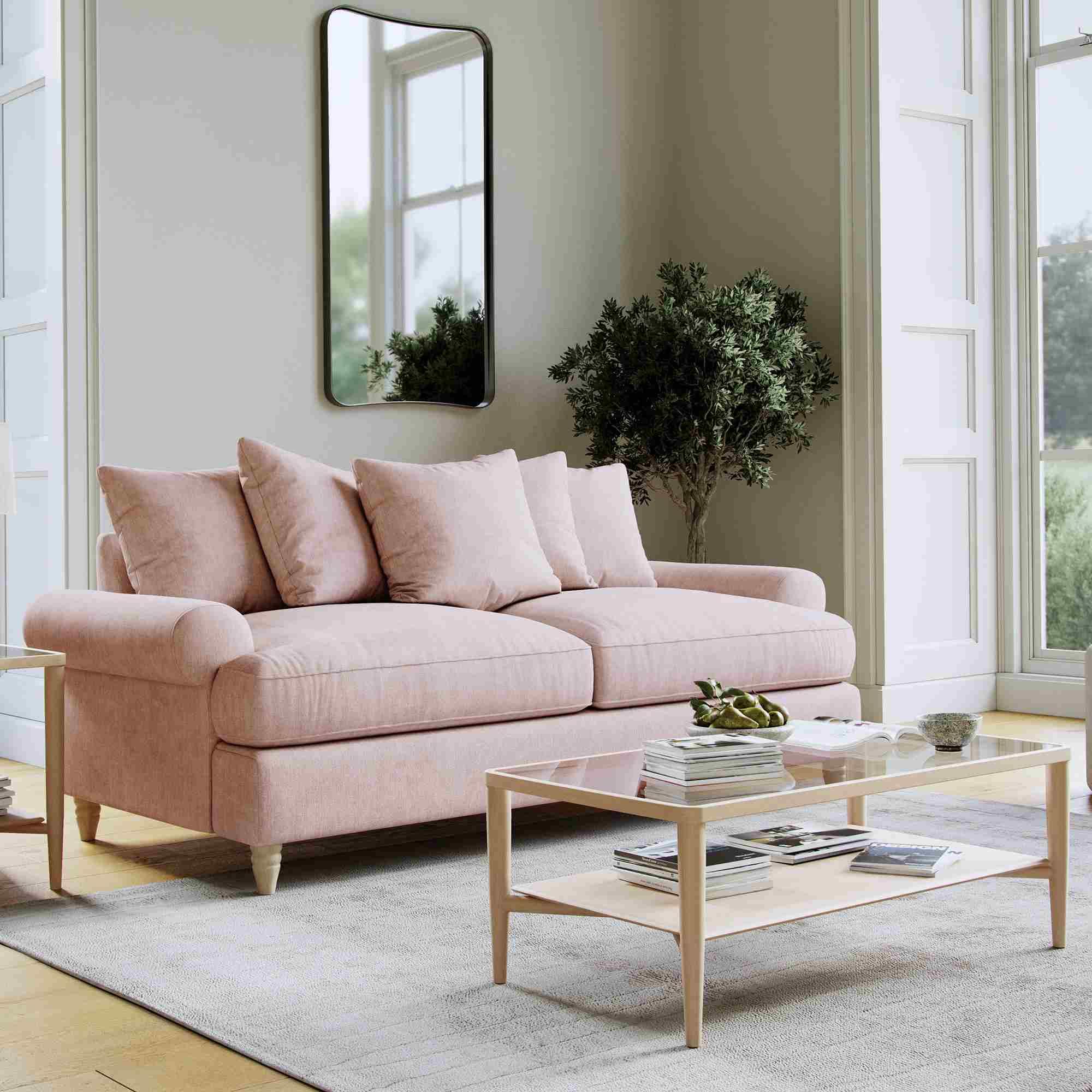 Narva Pastel Fabric 2.5 Seater Sofa