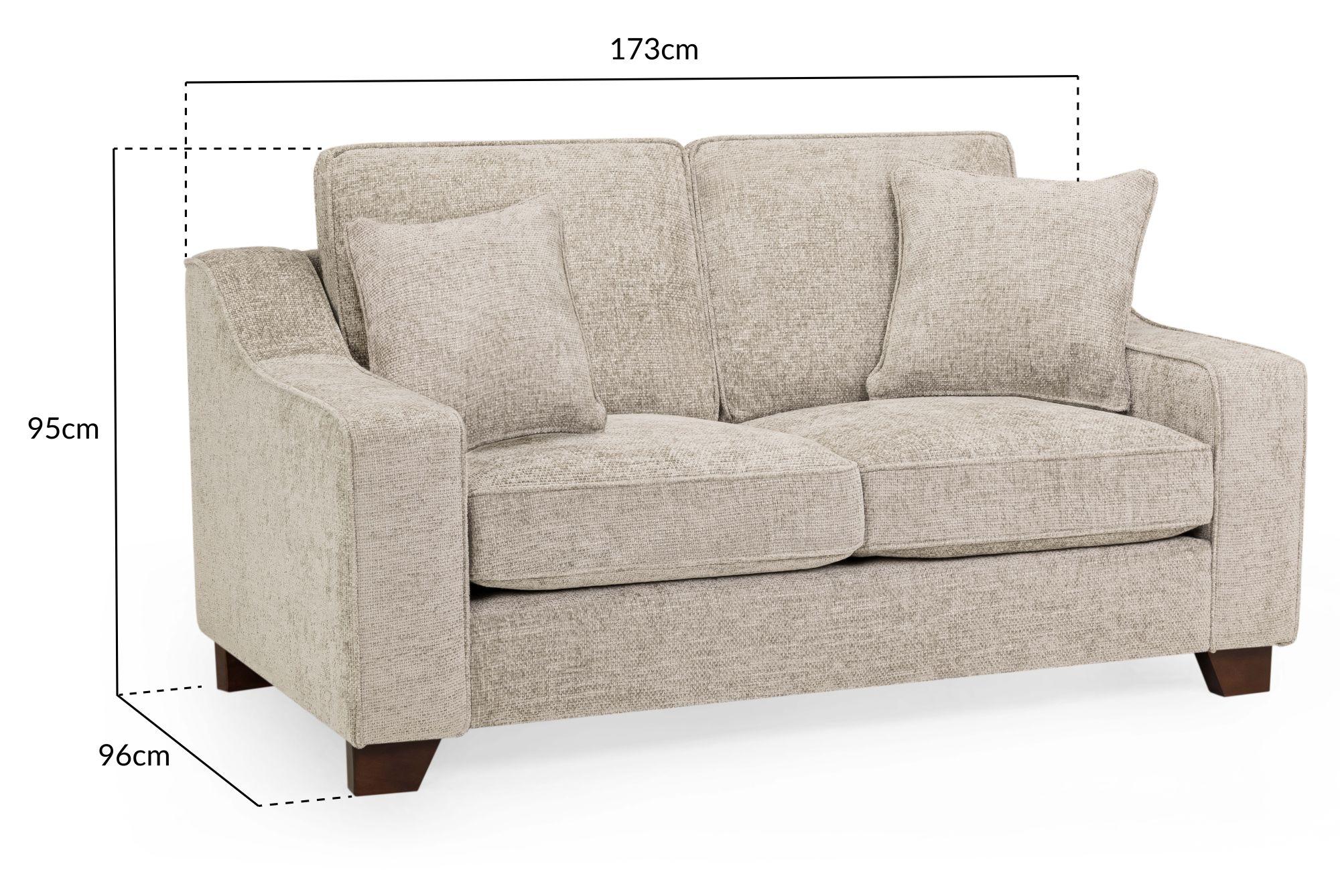 Nebraska Sofa - Beige Fabric - 2 Seater