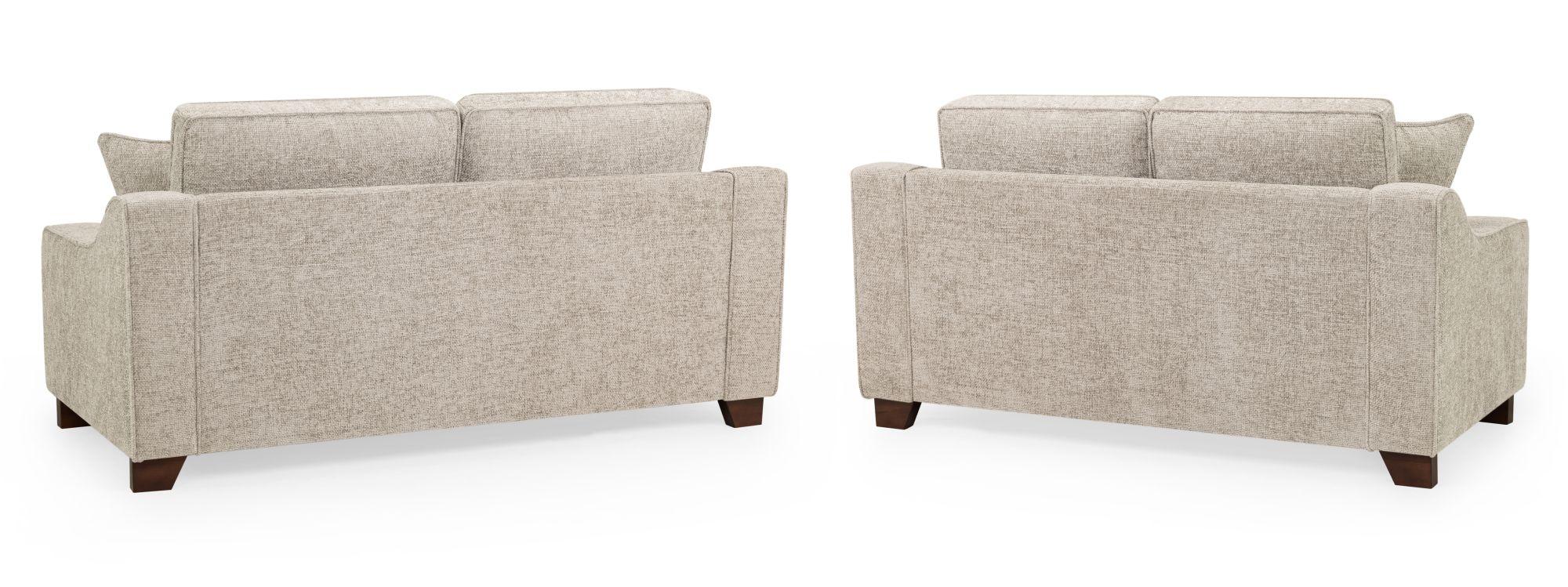 Nebraska Sofa Set - Beige Fabric - 3+2 Seater