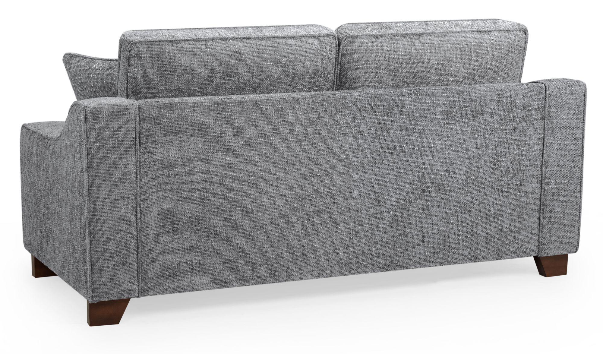 Nebraska Sofa - Slate Grey Fabric - 3 Seater