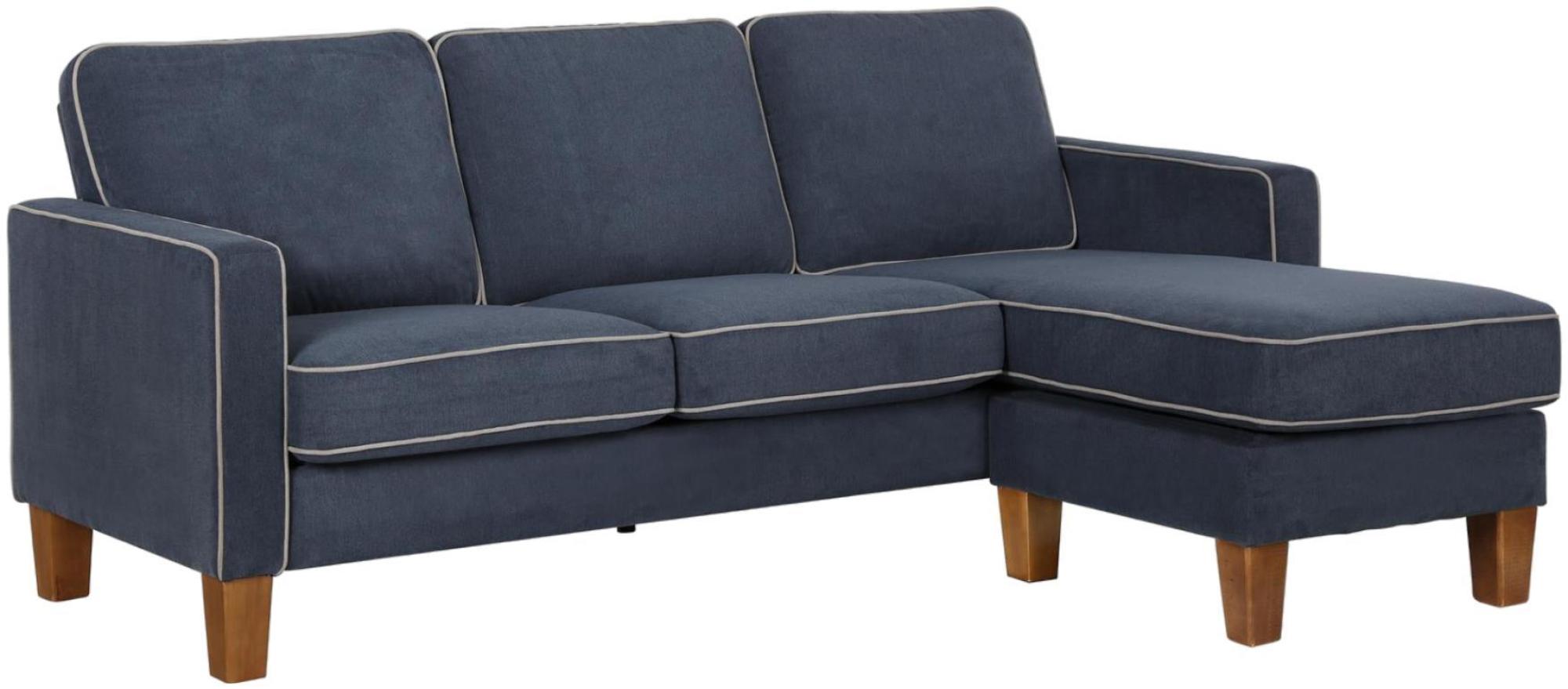 Novogratz Bowen Sectional Sofa - Blue Chenille Fabric - DA036SEC-BLUK
