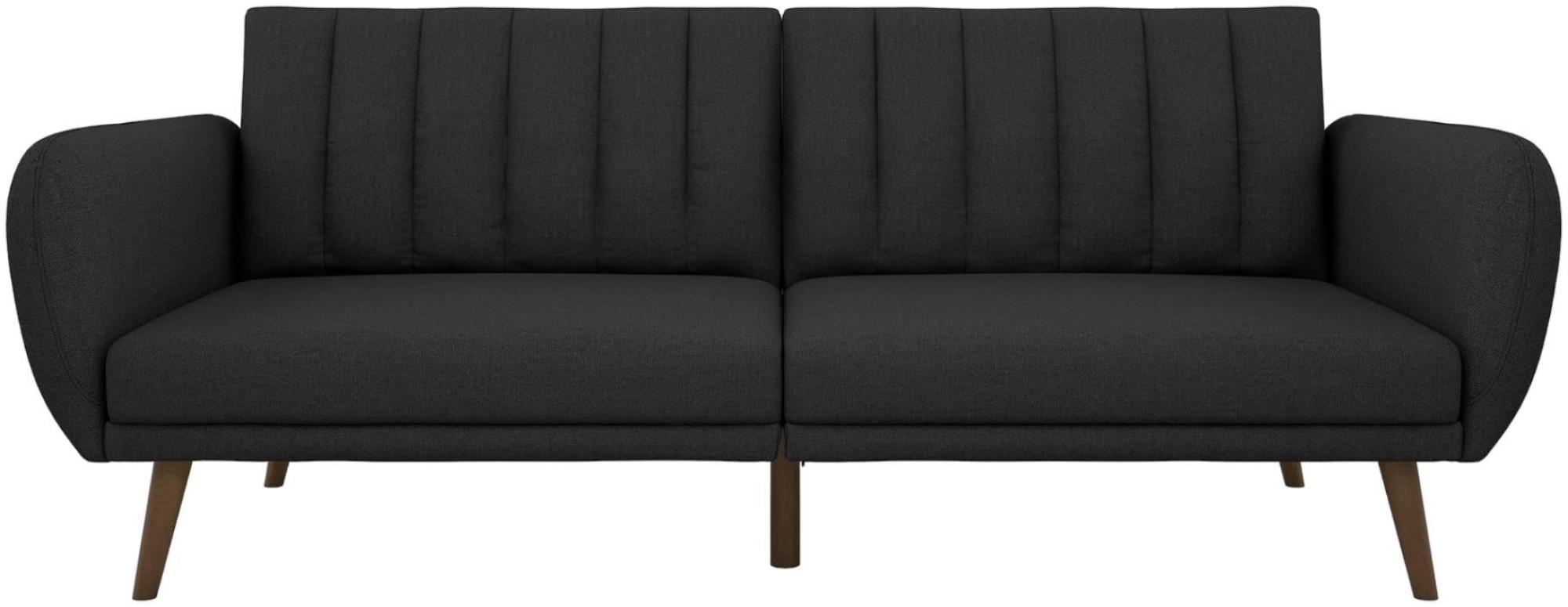 Novogratz Brittany Futon Sofa Bed - Dark Grey Linen - 2115029NUK