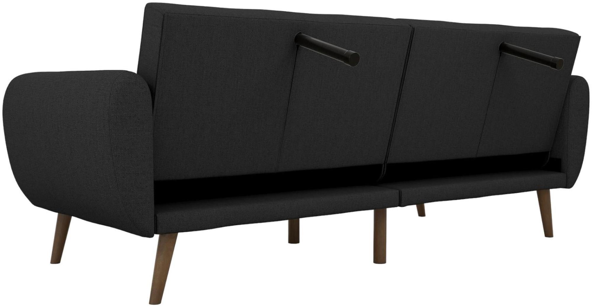 Novogratz Brittany Futon Sofa Bed - Dark Grey Linen - 2115029NUK