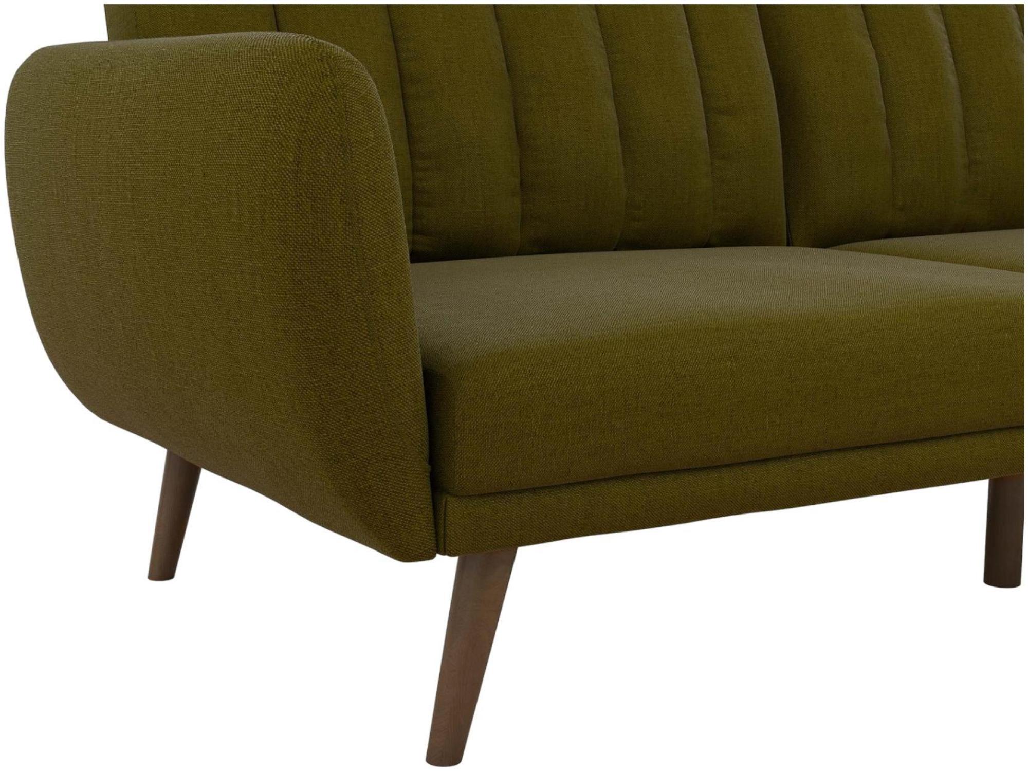 Novogratz Brittany Futon Sofa Bed - Green Linen - 2115329NUK