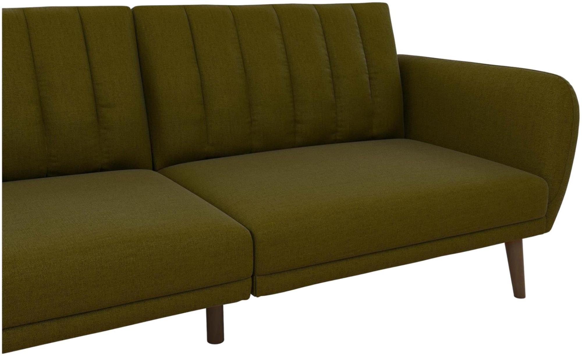 Novogratz Brittany Futon Sofa Bed - Green Linen - 2115329NUK