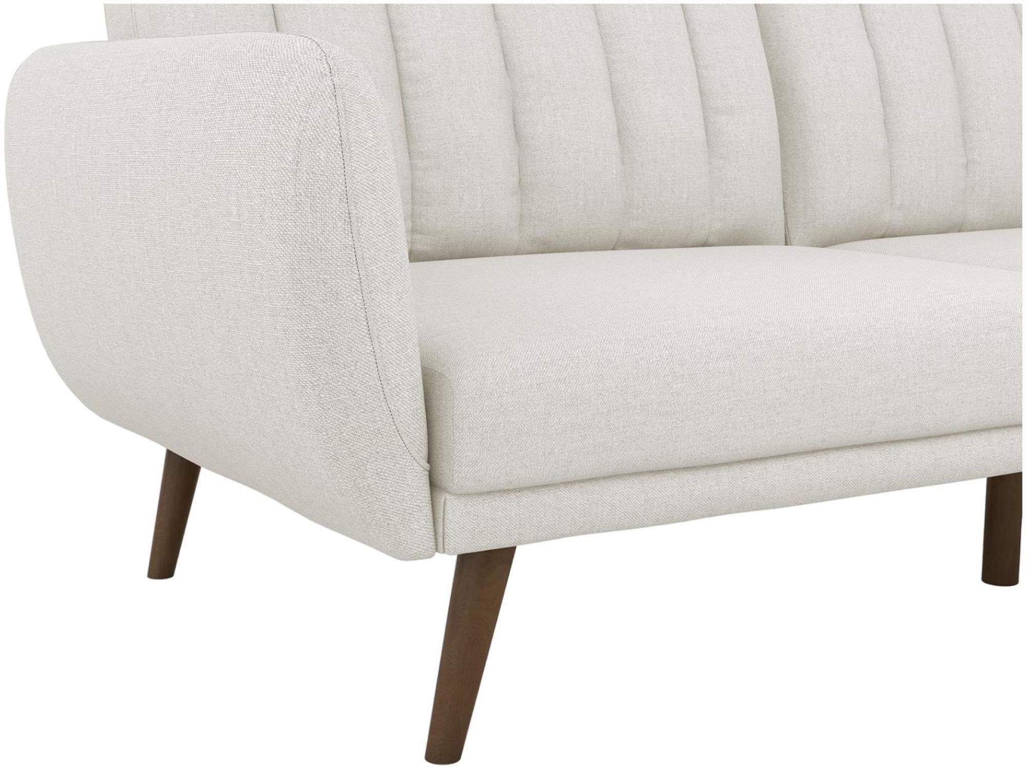 Novogratz Brittany Futon Sofa Bed - Light Grey Linen - 2115429NUK