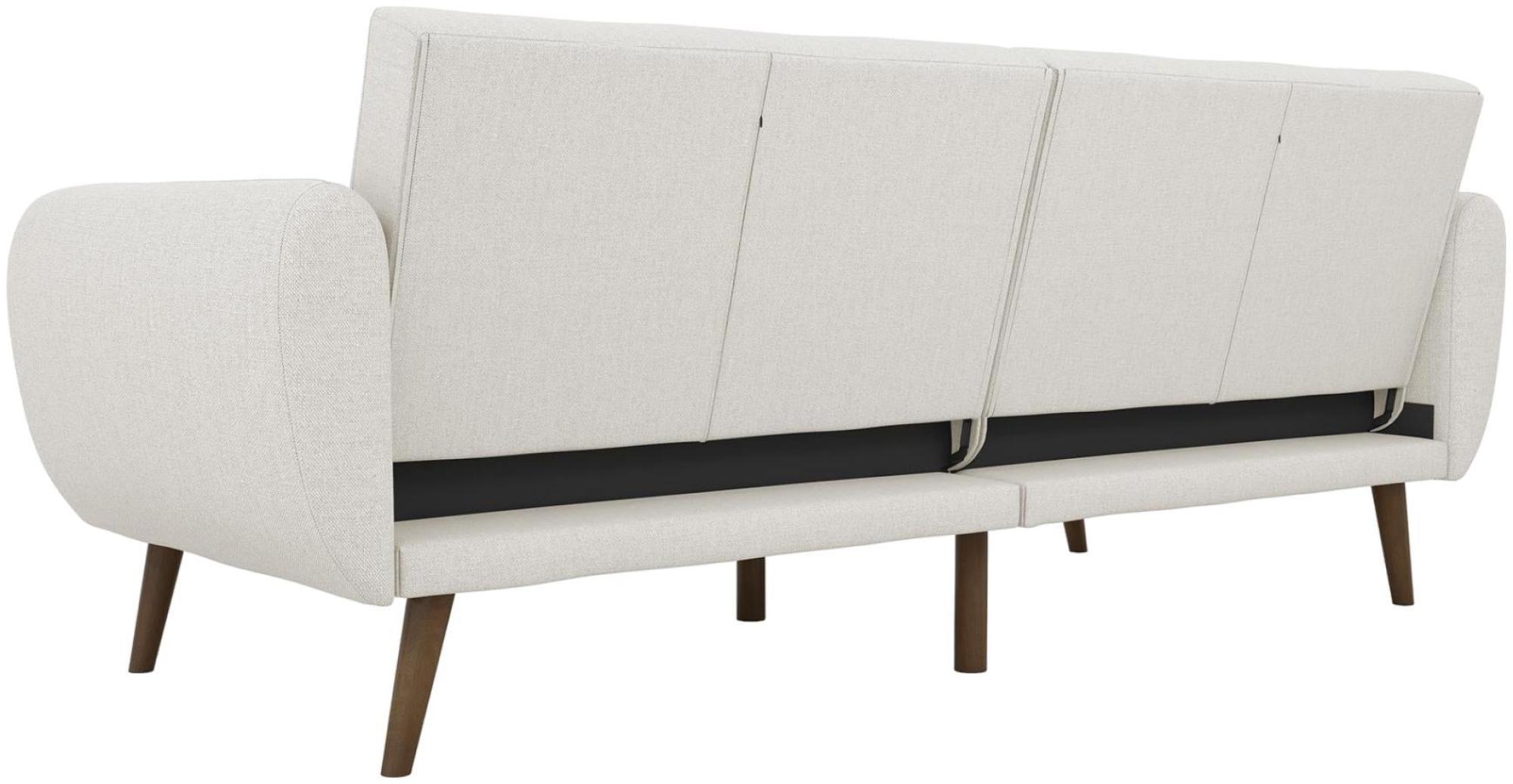 Novogratz Brittany Futon Sofa Bed - Light Grey Linen - 2115429NUK