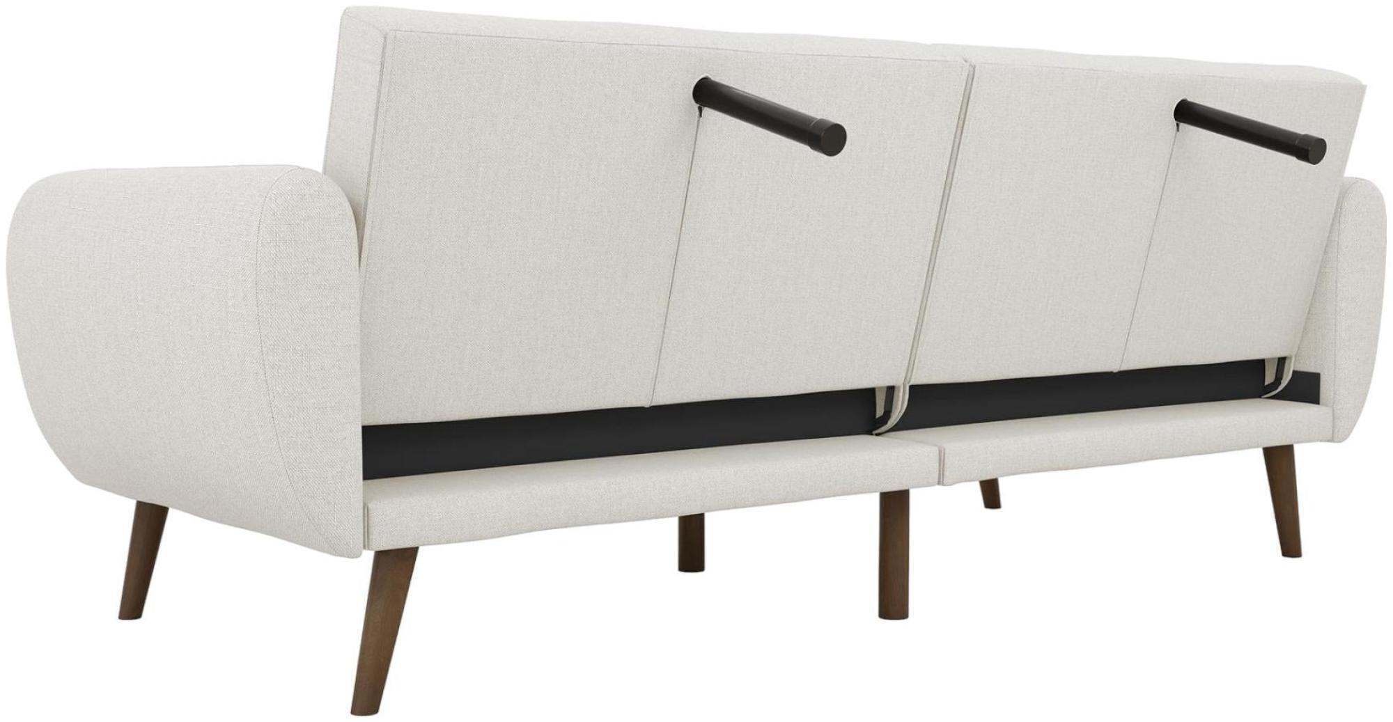 Novogratz Brittany Futon Sofa Bed - Light Grey Linen - 2115429NUK