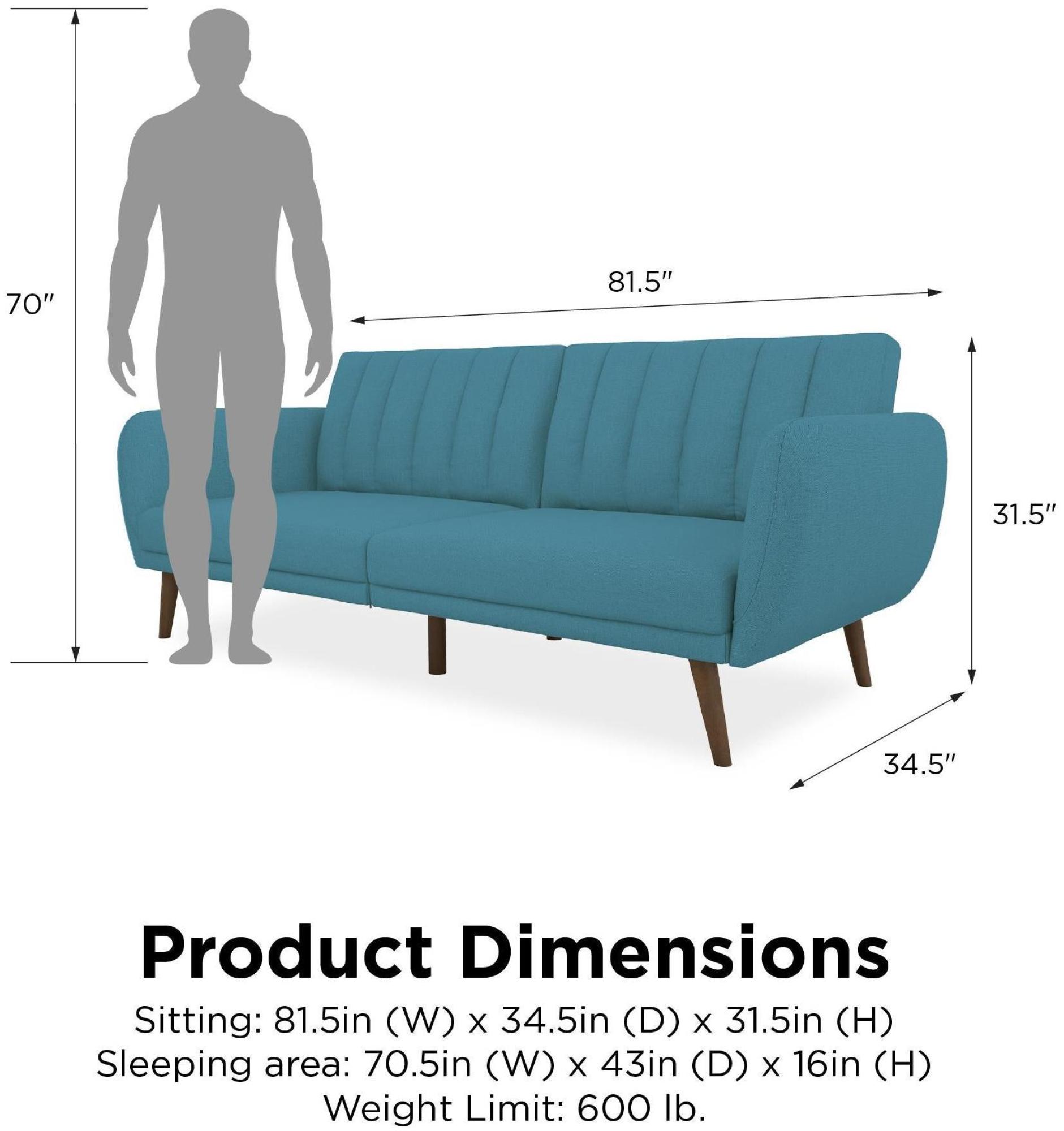 Novogratz Brittany Futon Sofa Bed - Linen - 2115829NUK