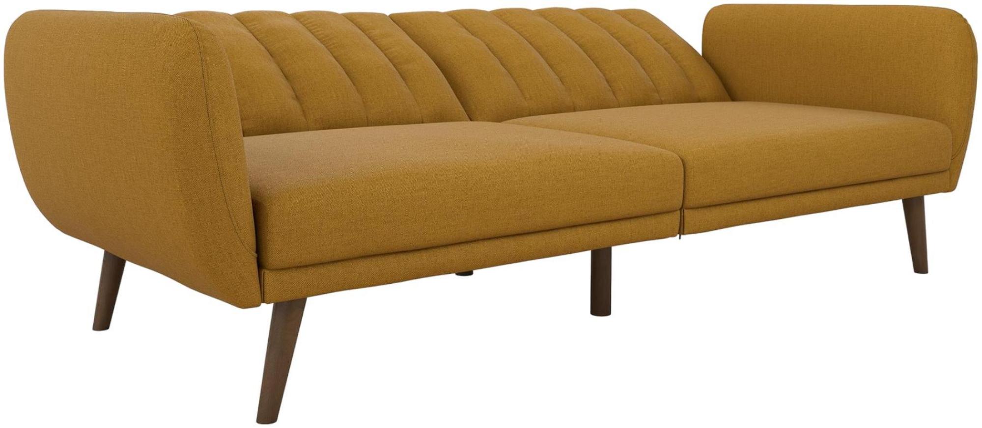 Novogratz Brittany Futon Sofa Bed - Mustard Linen - 2115929NUK