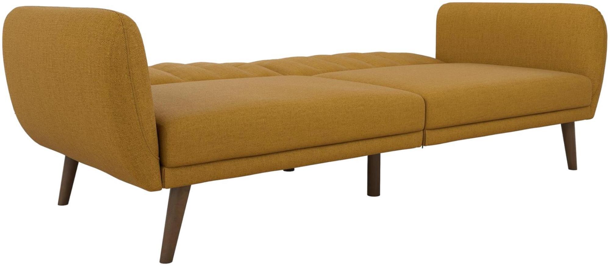 Novogratz Brittany Futon Sofa Bed - Mustard Linen - 2115929NUK