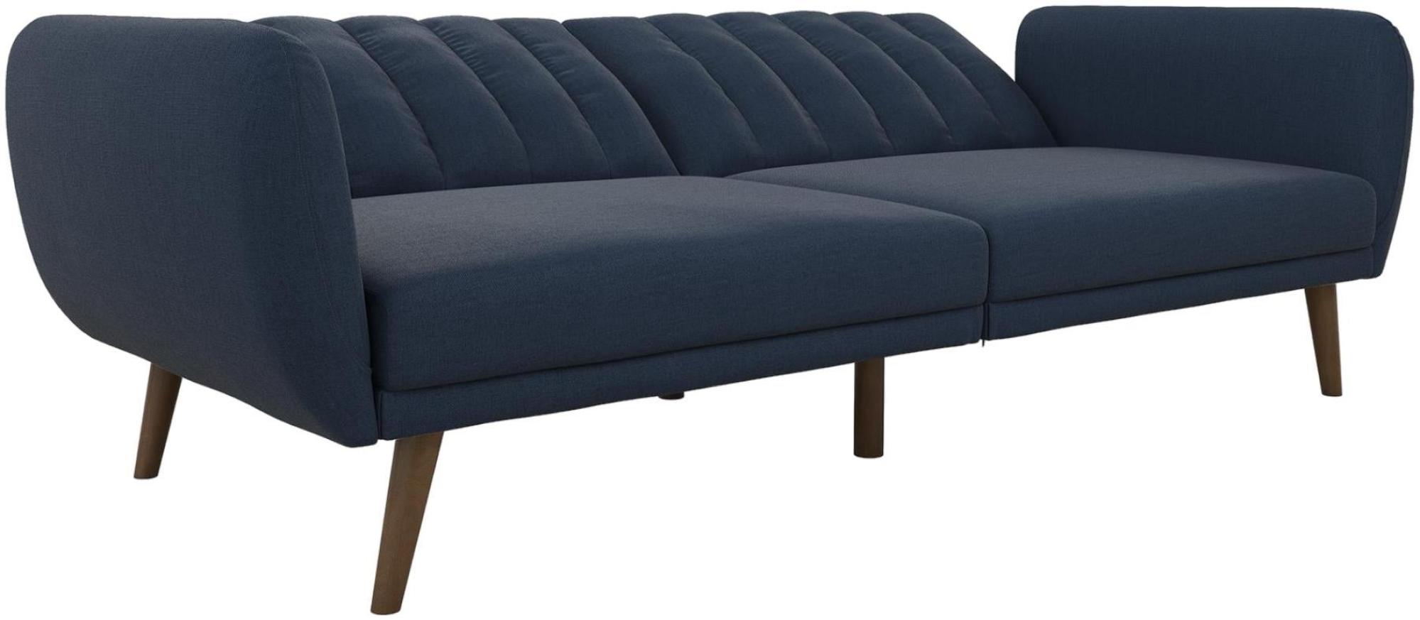 Novogratz Brittany Futon Sofa Bed - Navy Linen - 2115629NUK
