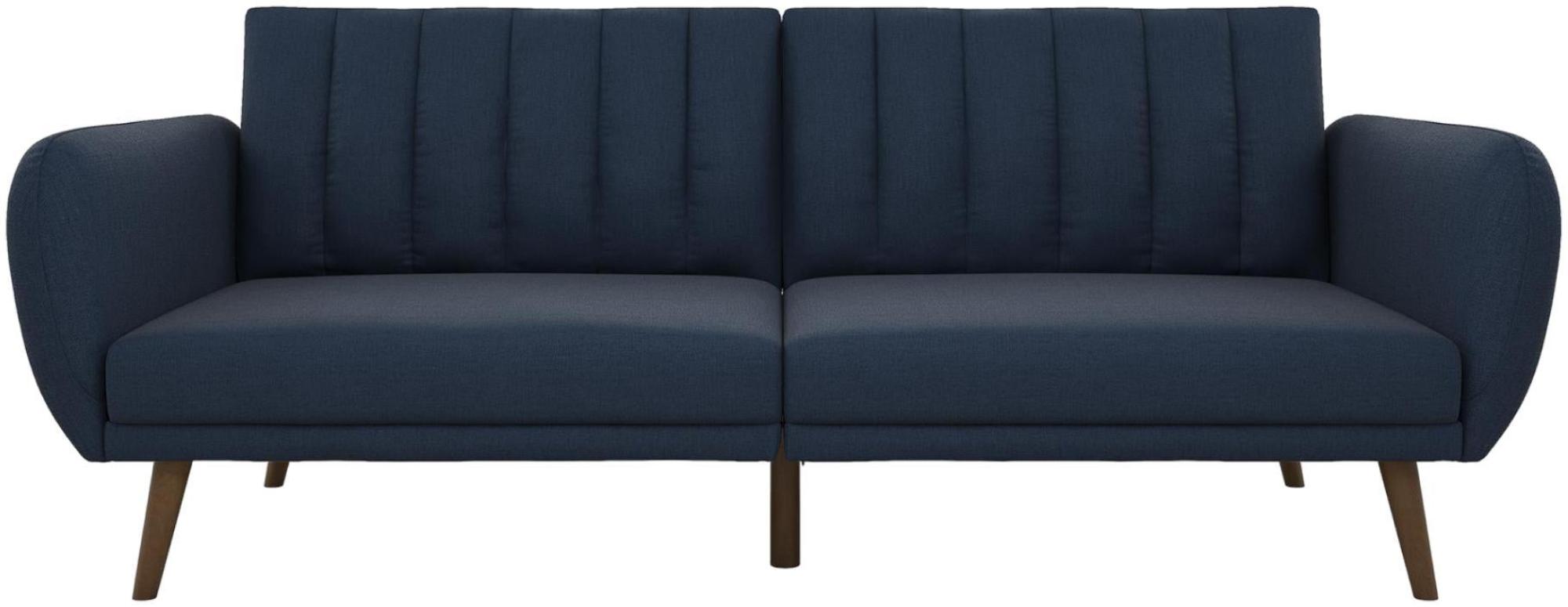 Novogratz Brittany Futon Sofa Bed - Navy Linen - 2115629NUK