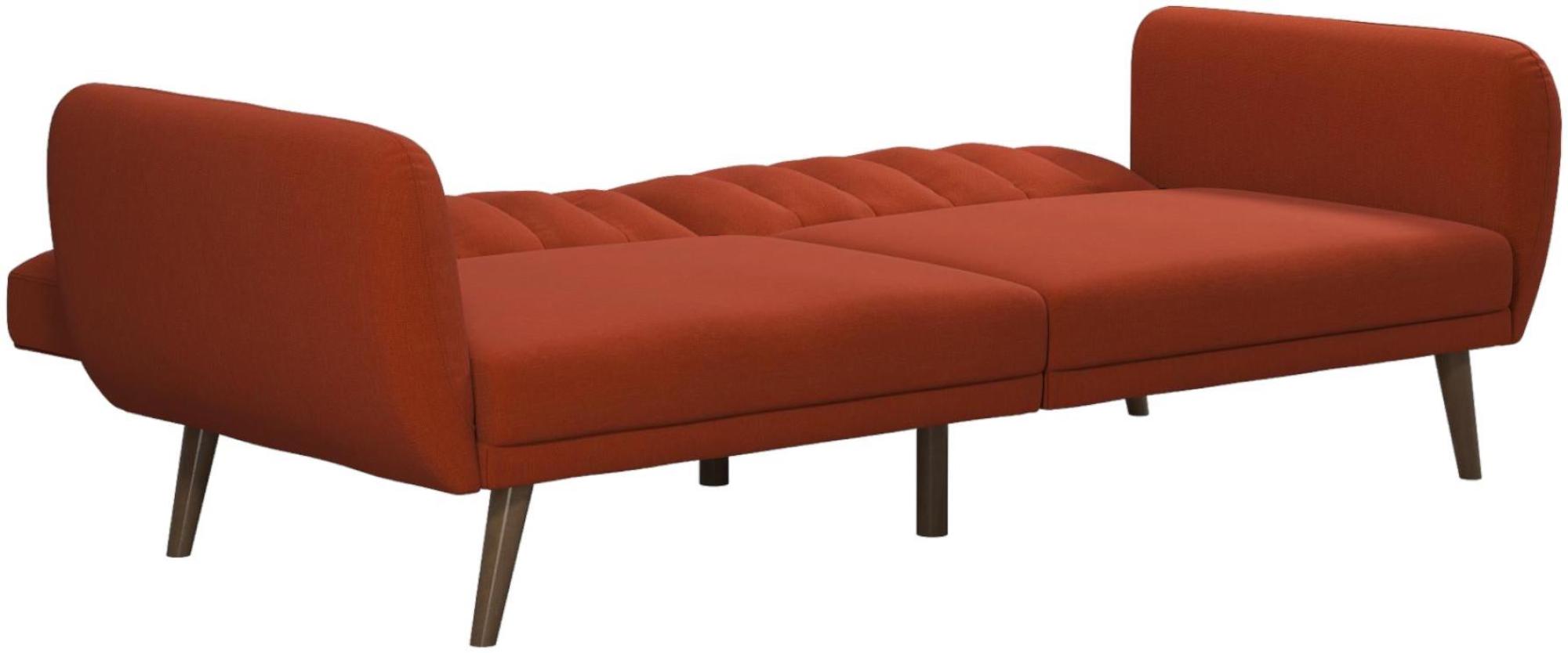 Novogratz Brittany Futon Sofa Bed - Orange Linen - 2115529NUK