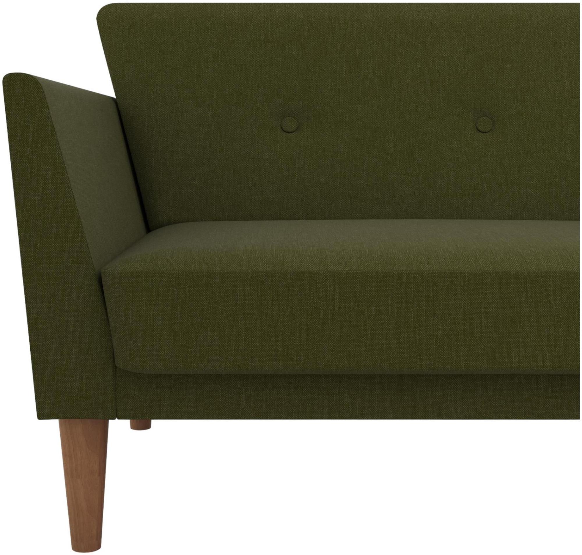 Novogratz Regal Futon Sofa Bed - Green Linen - 2180929NUK