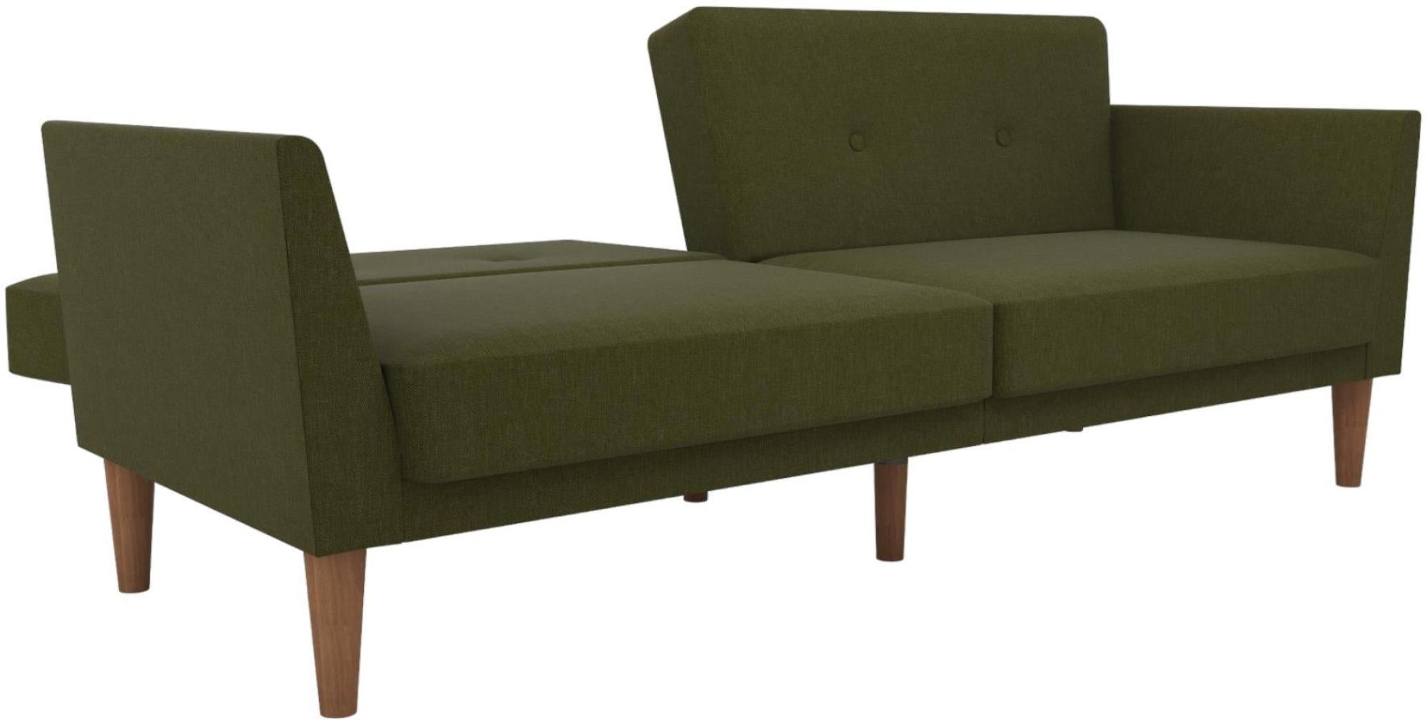 Novogratz Regal Futon Sofa Bed - Green Linen - 2180929NUK