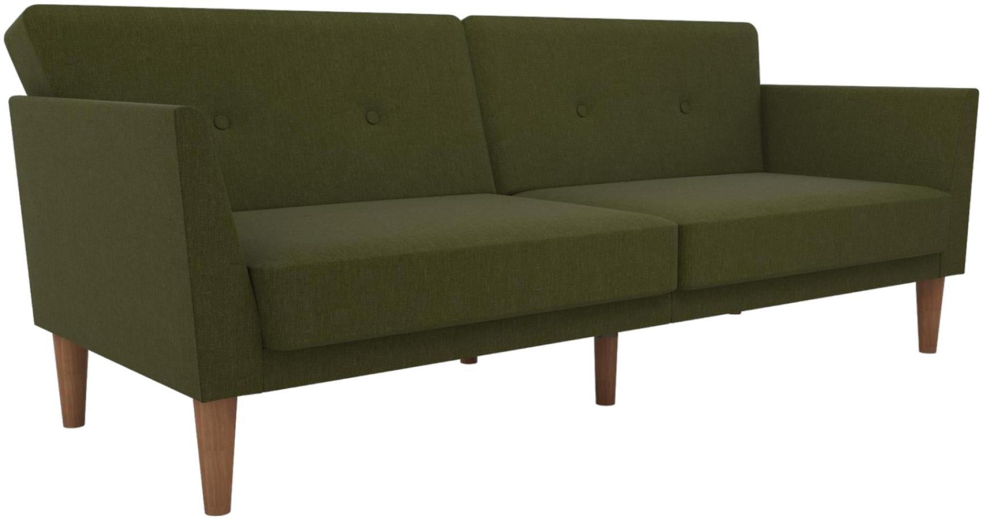 Novogratz Regal Futon Sofa Bed - Green Linen - 2180929NUK