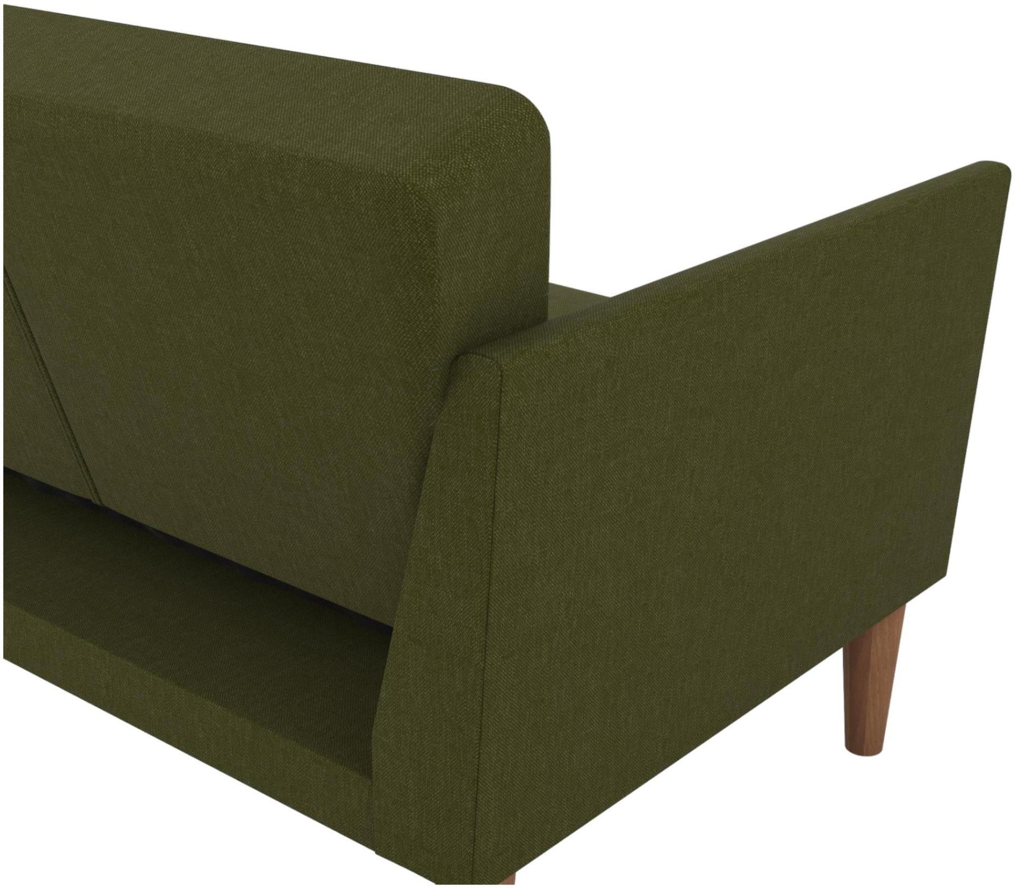 Novogratz Regal Futon Sofa Bed - Green Linen - 2180929NUK