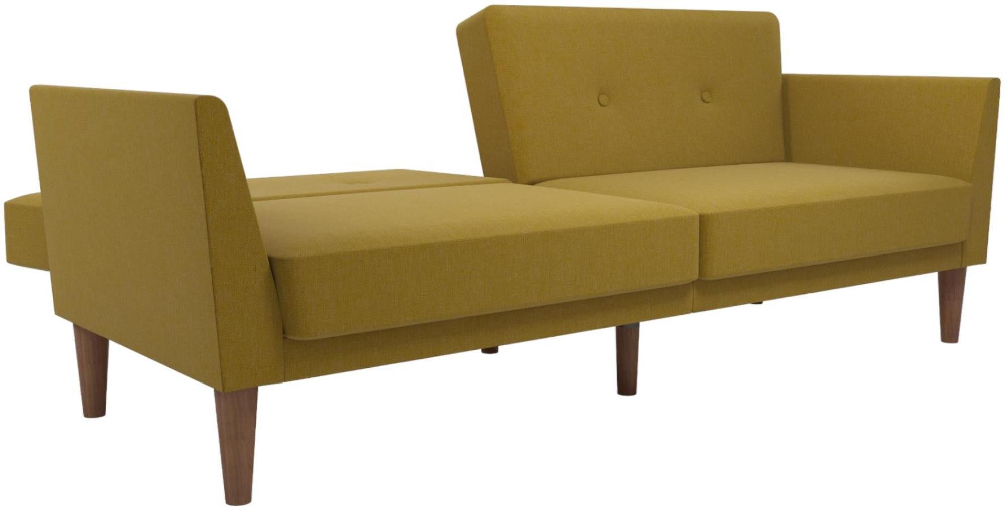 Novogratz Regal Futon Sofa Bed - Mustard Linen - 2180329NUK