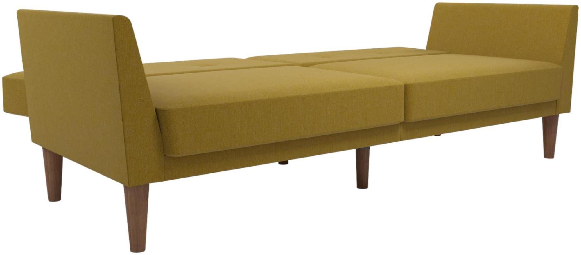 Novogratz Regal Futon Sofa Bed - Mustard Linen - 2180329NUK