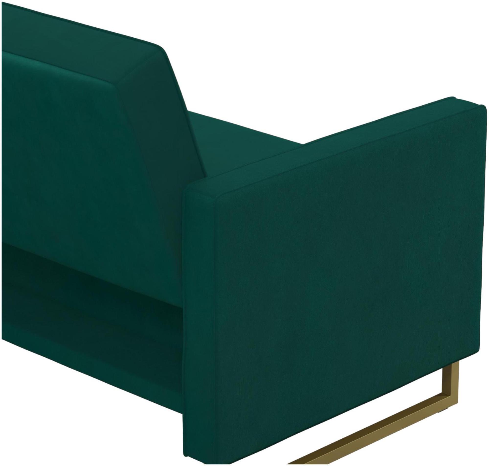 Novogratz Skylar Sofa Bed - Green Velvet - 2358979NUK