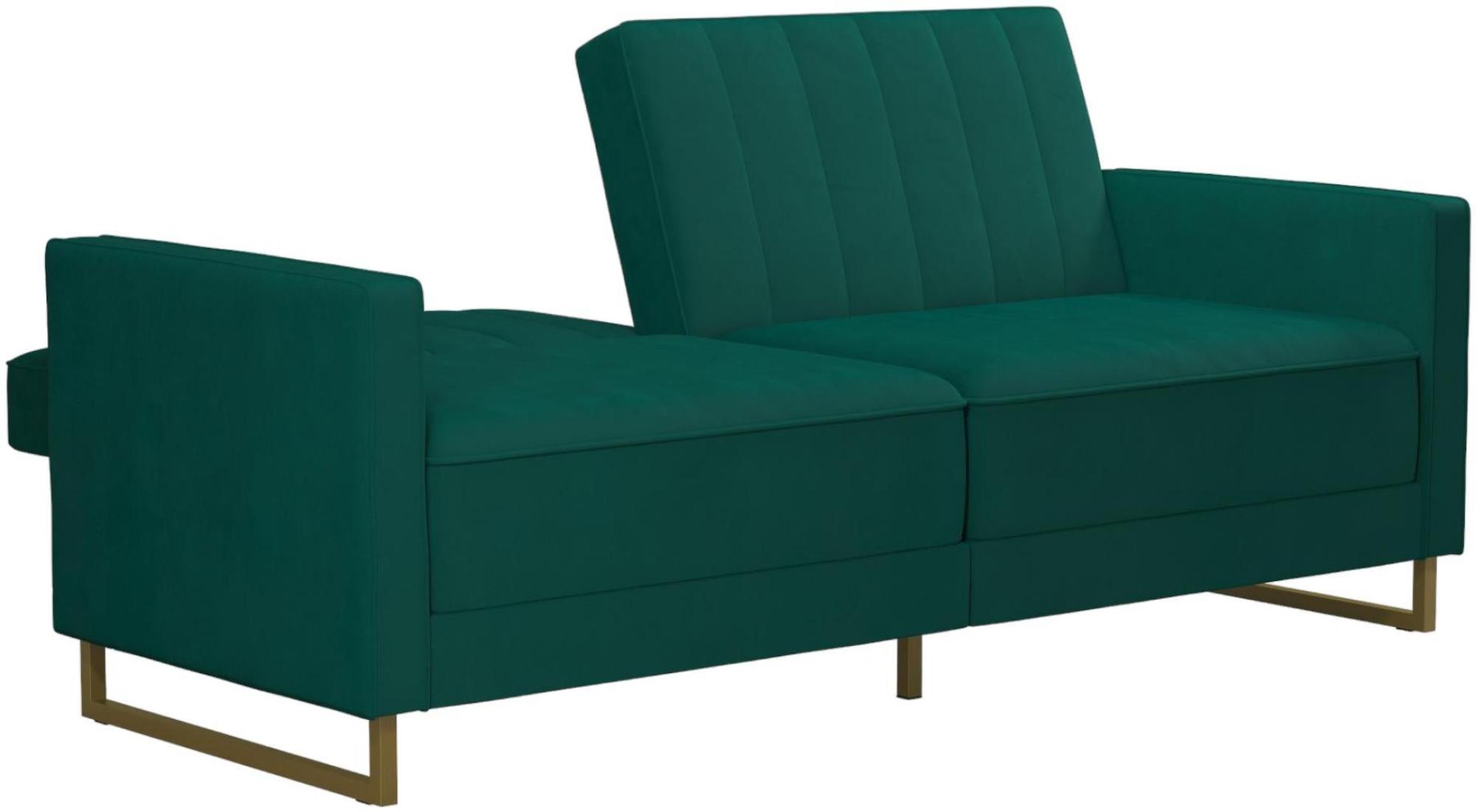 Novogratz Skylar Sofa Bed - Green Velvet - 2358979NUK
