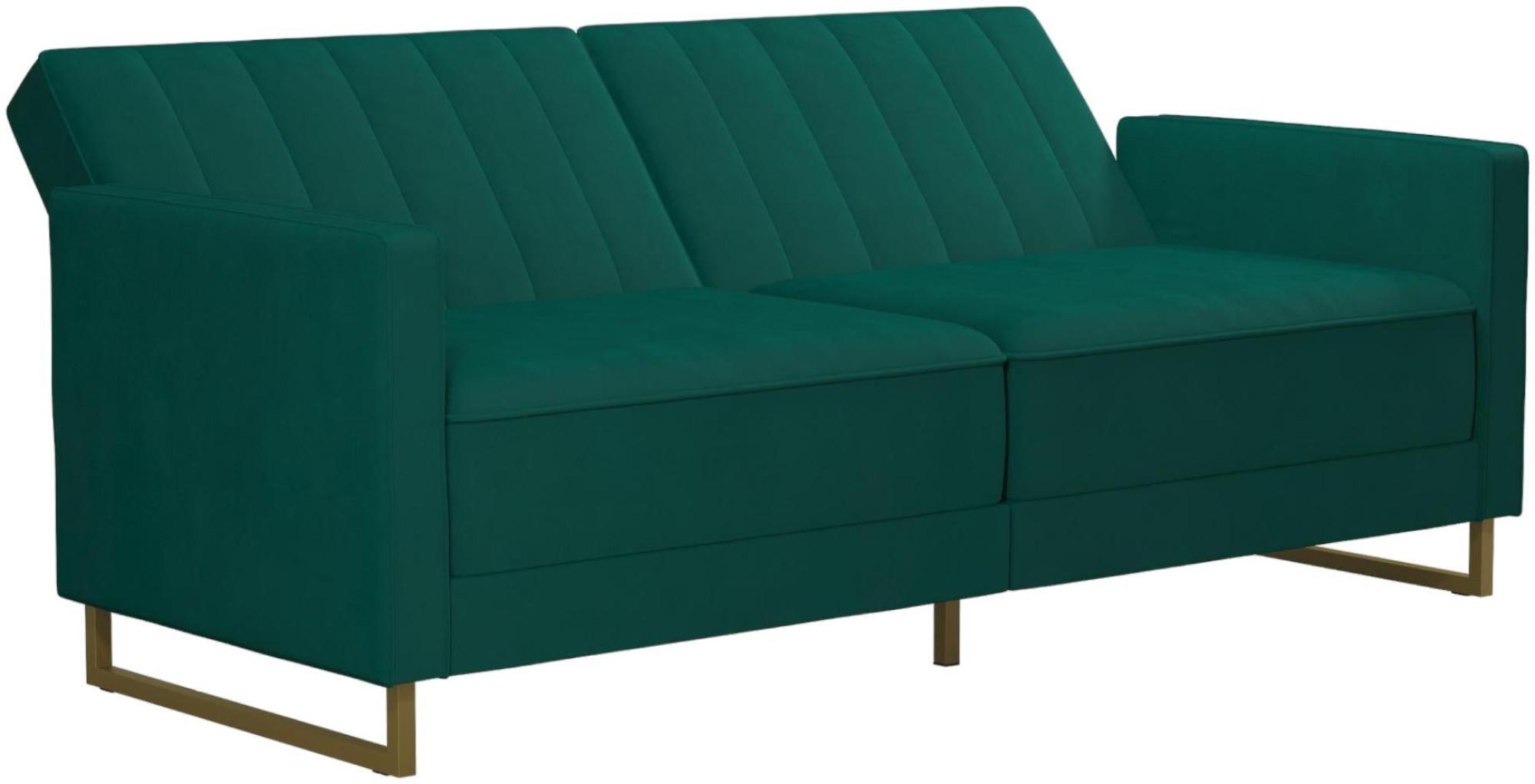 Novogratz Skylar Sofa Bed - Green Velvet - 2358979NUK