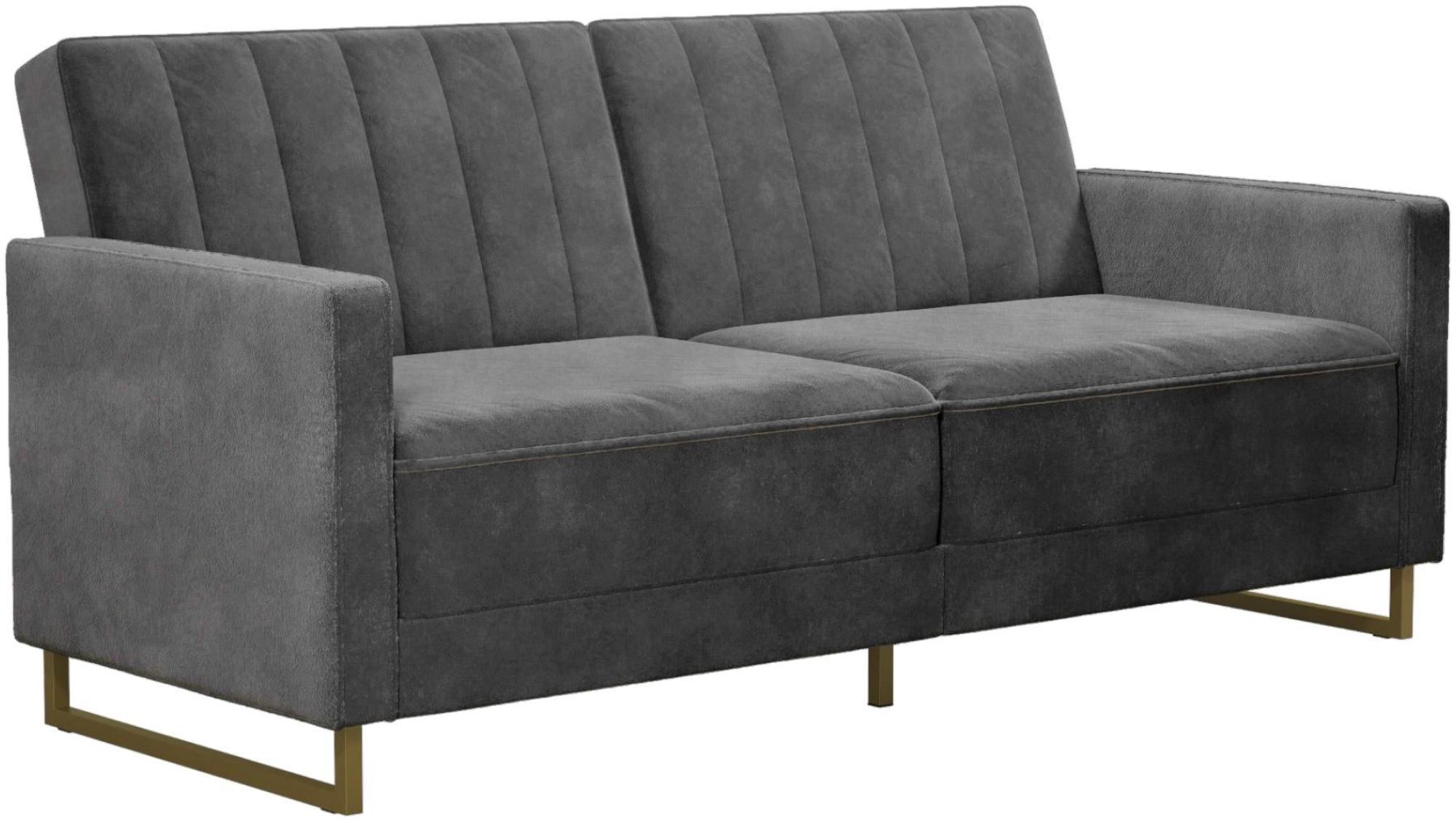 Novogratz Skylar Sofa Bed - Grey Velvet - 2358479NUK