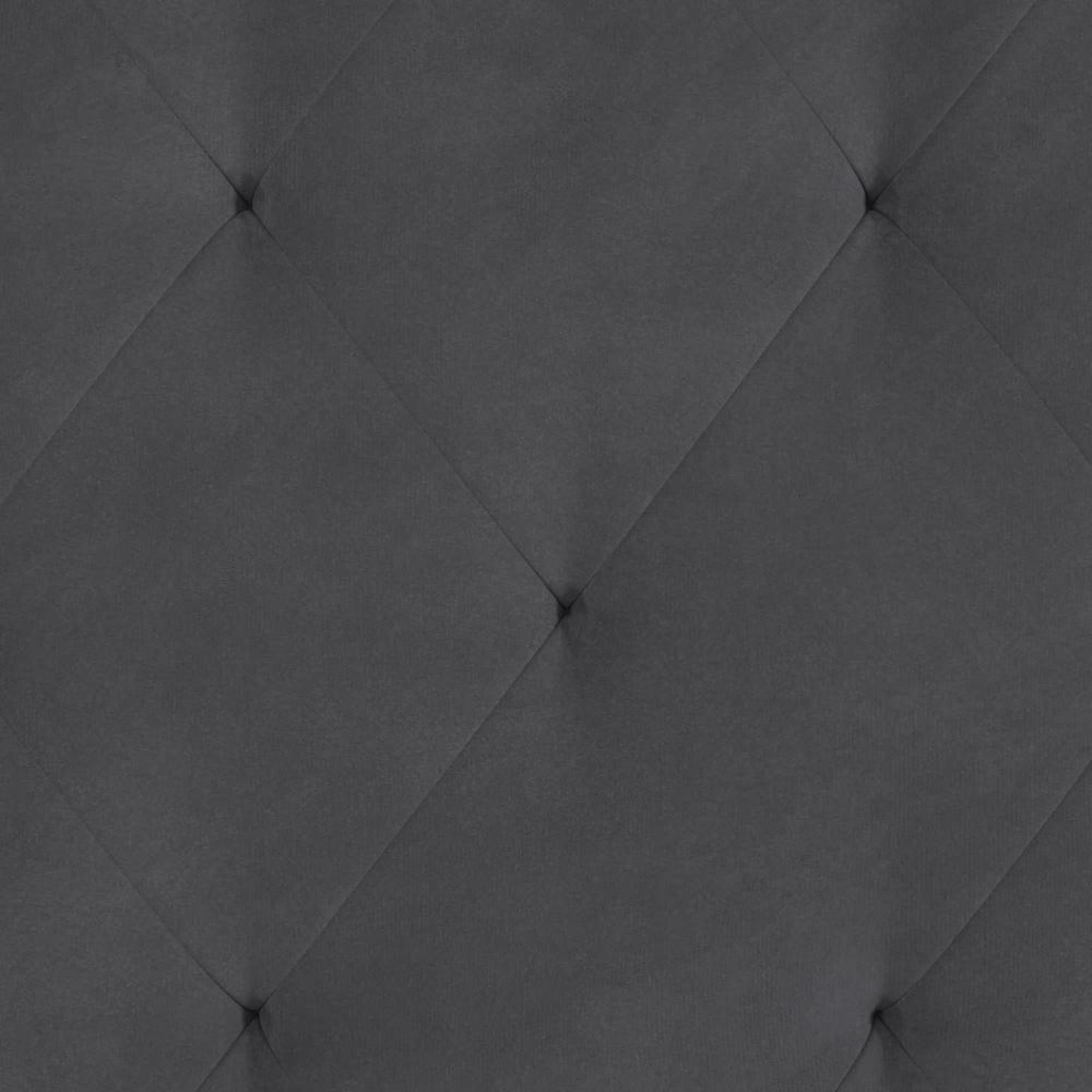 Novogratz Vintage Tufted Futon Sofa Bed - Grey Velvet - 2238479NUK