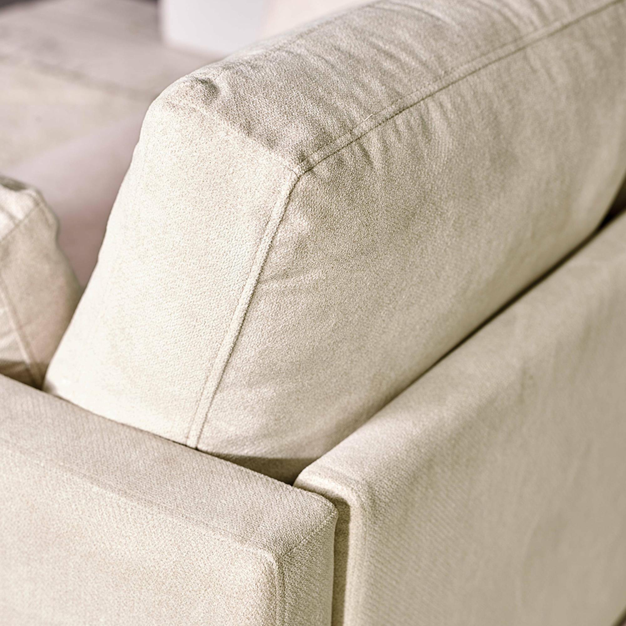 Ottilie Beige Fabric Sofa - 2 Seater