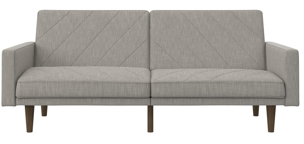 Paxson Sofa Bed - 2 Seater - Light Grey Linen Fabric - 2110229UK