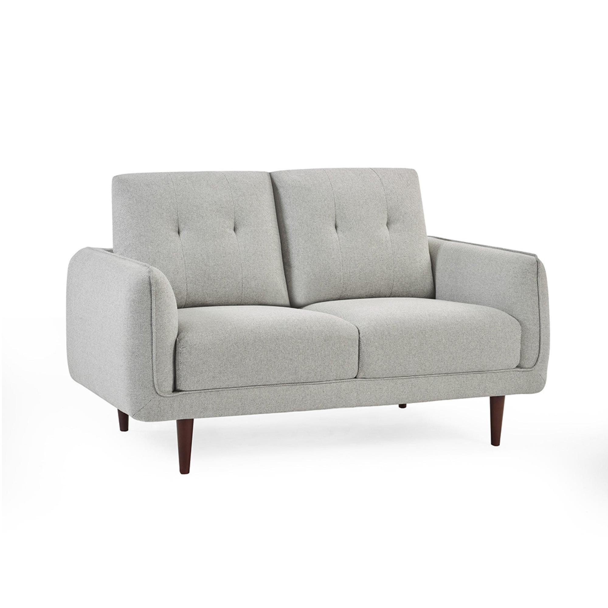 Remy Light Grey Fabric Sofa - 2 Seater