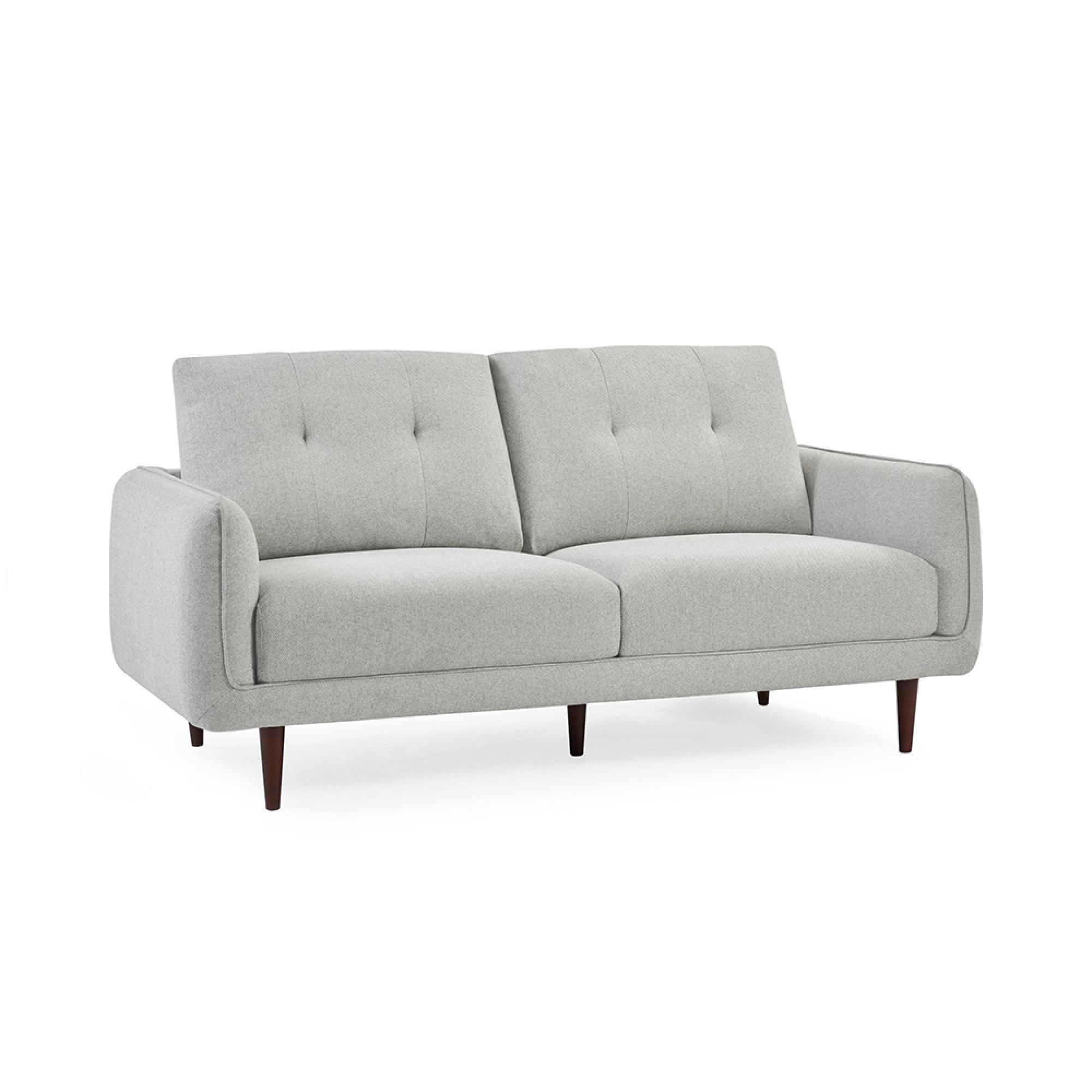 Remy Light Grey Fabric Sofa - 3 Seater