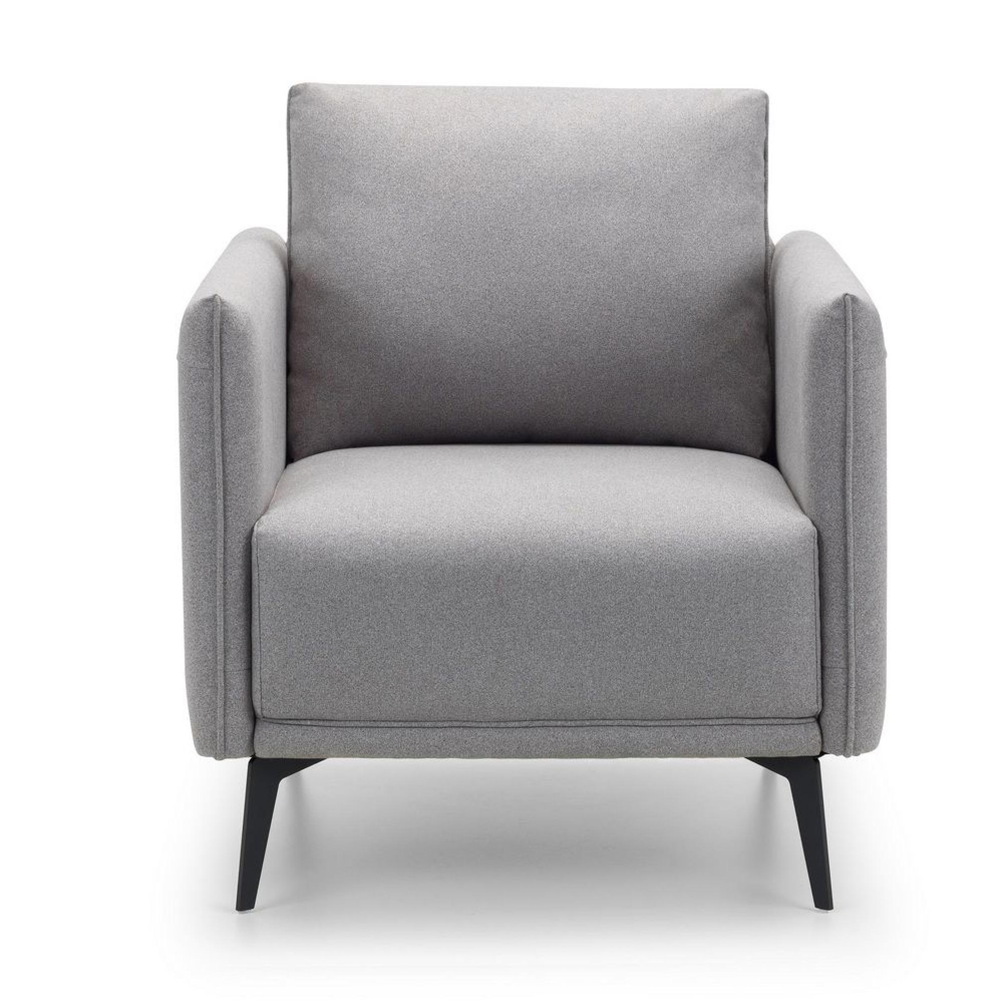 Rohe Armchair - Grey Fabric