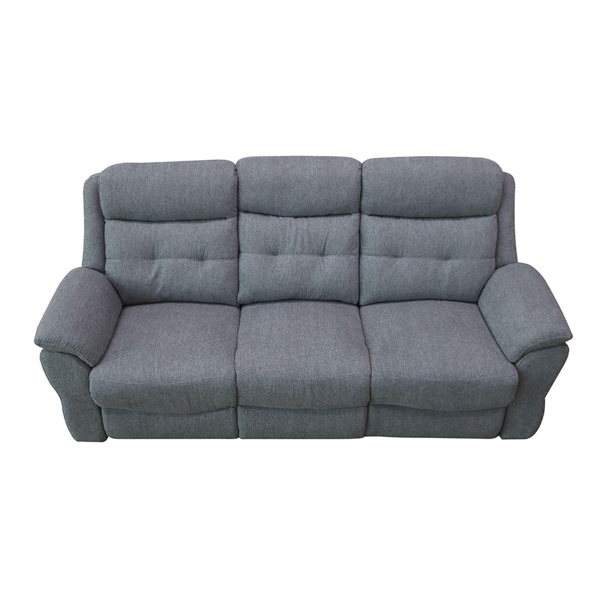 Shelby Recliner Sofa - 3 Seater - Grey Fabric