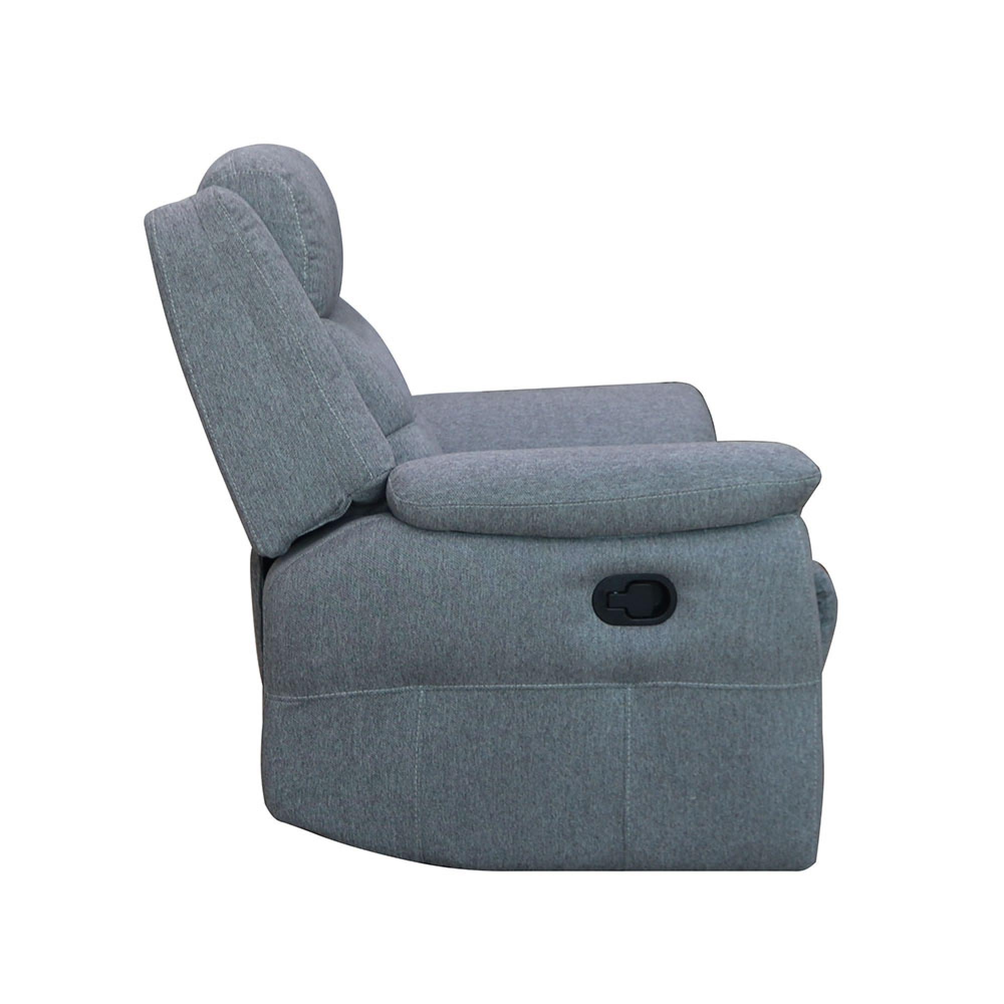 Shelby Recliner Armchair - Grey Fabric