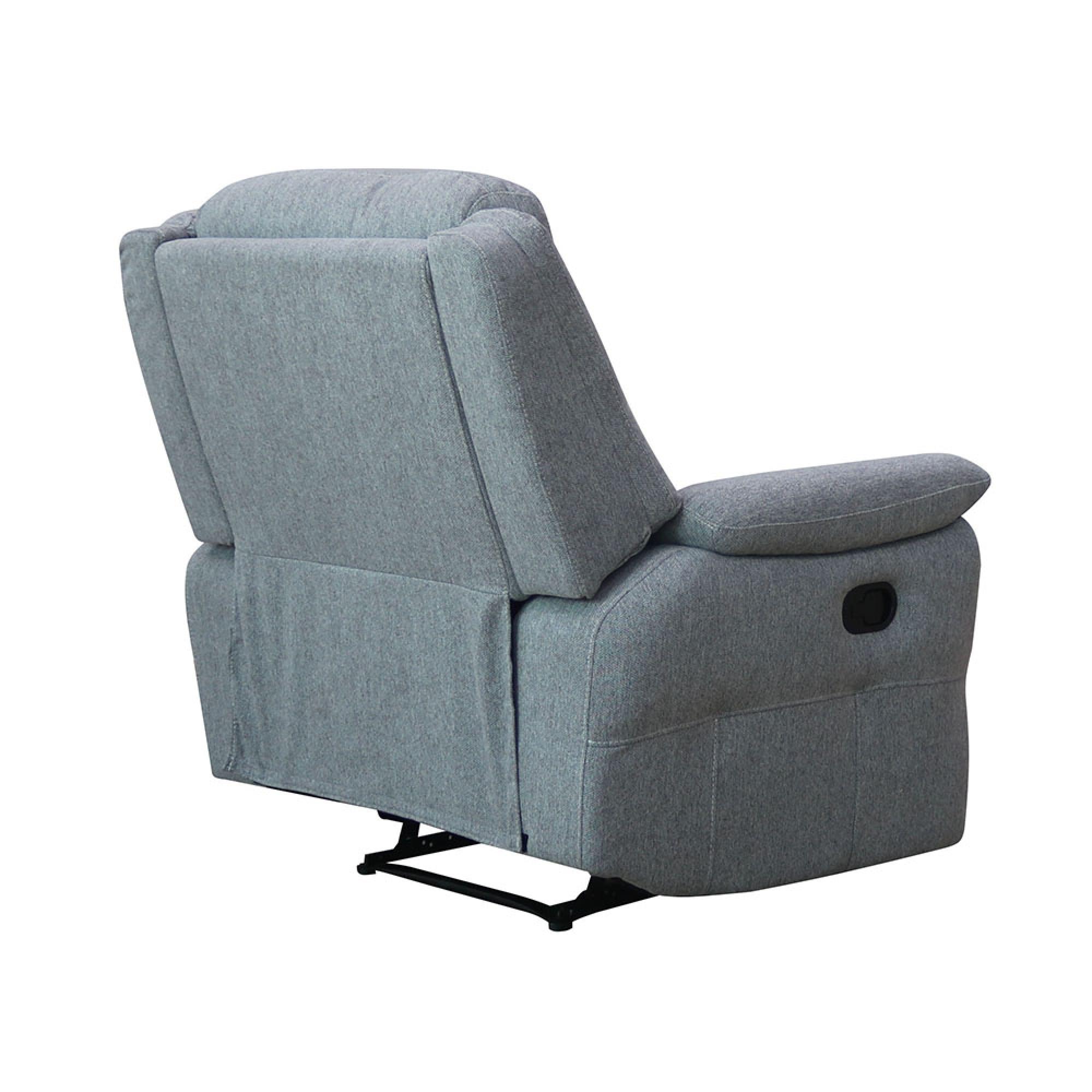 Shelby Recliner Armchair - Grey Fabric