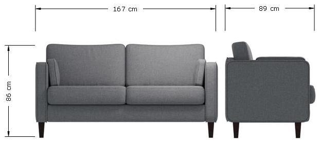 Sierra 2 Seater Cushion Back Sofa - Variant Available