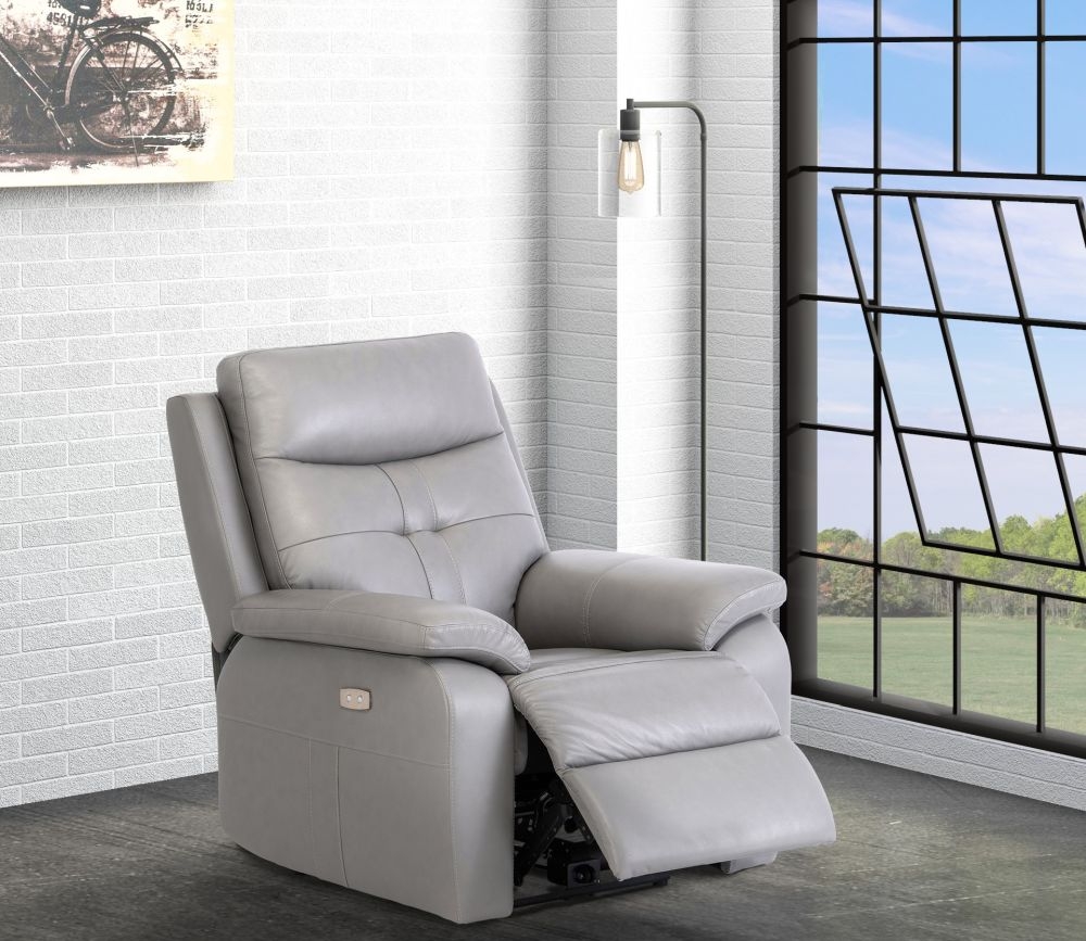 Sophia Armchair - Electric Recliner - Grey Leather