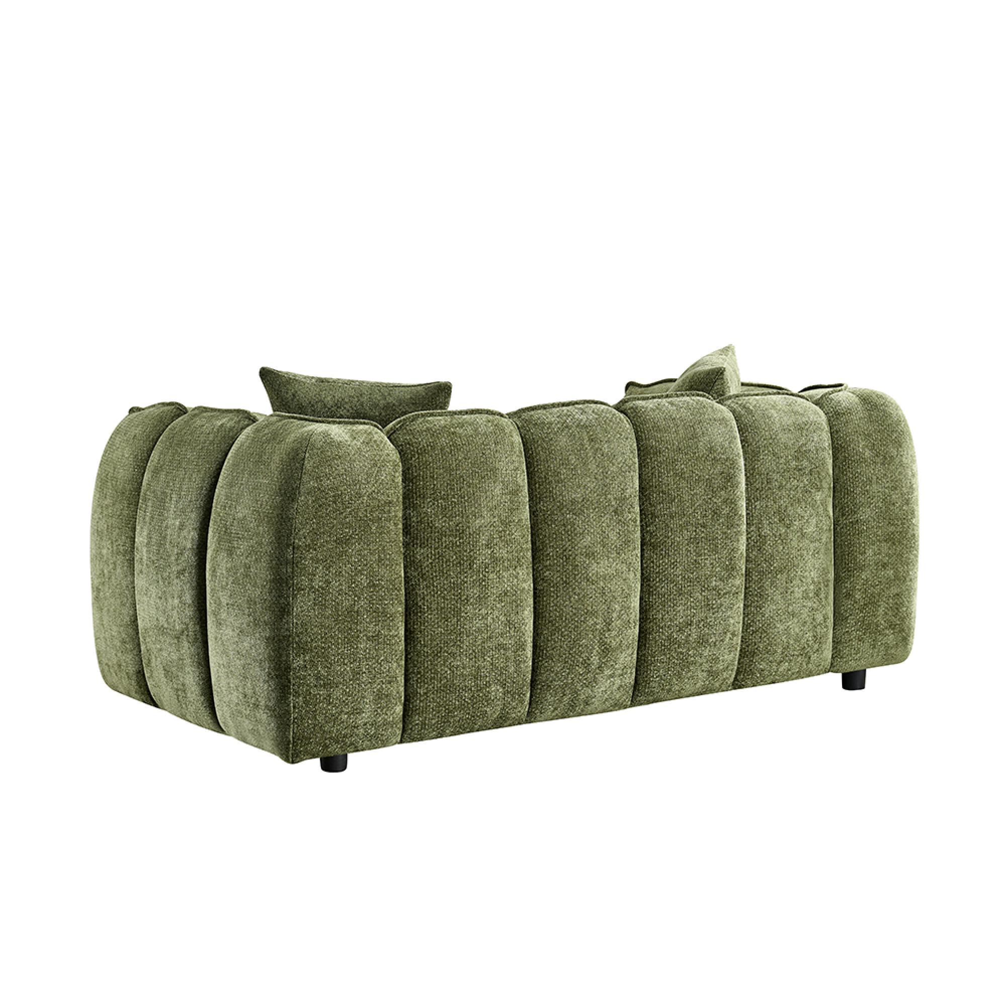Venice Sofa - Green Fabric - 2 Seater