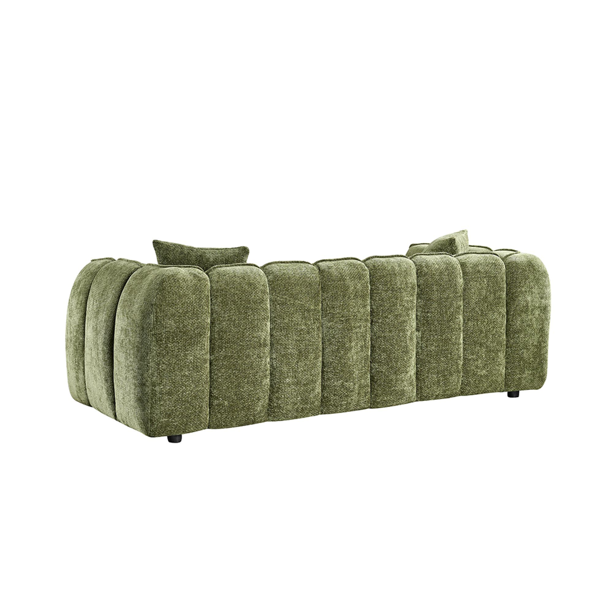 Venice Sofa - Green Fabric - 3 Seater