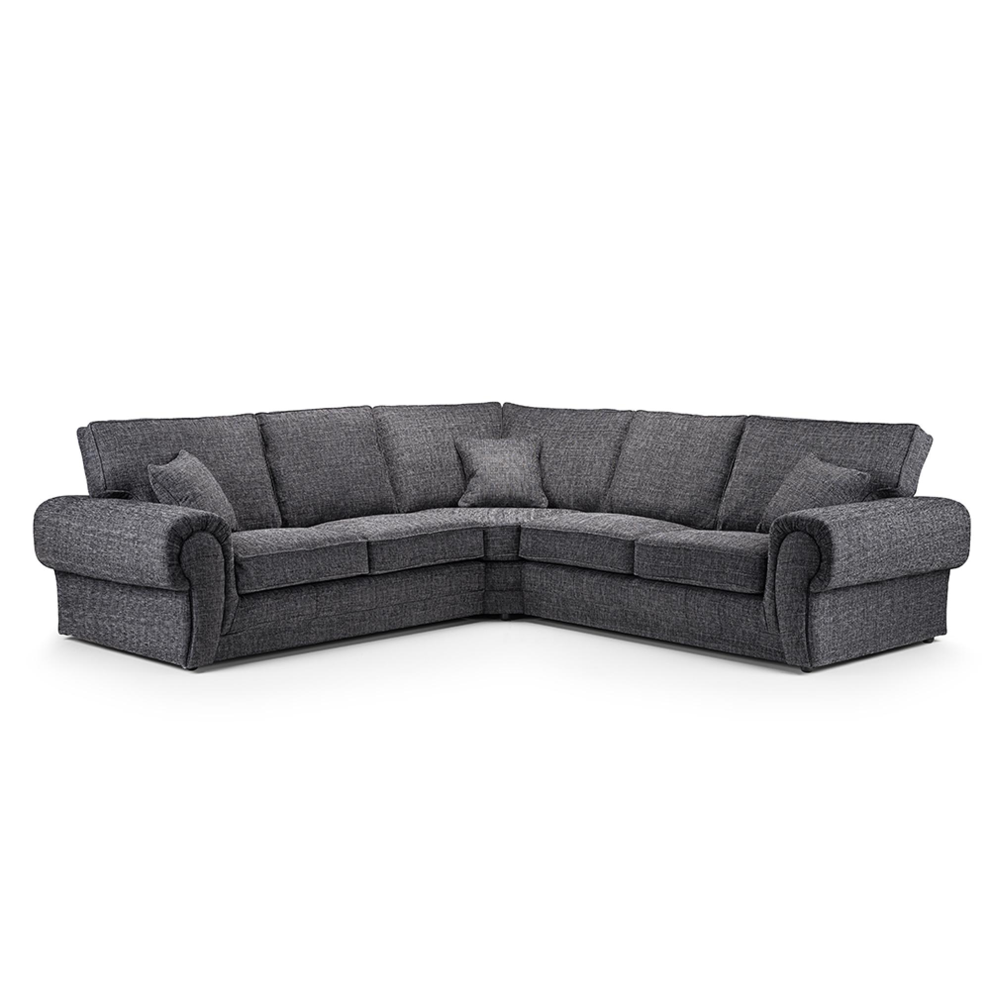 Wilcot Corner Sofa - Grey Fabric