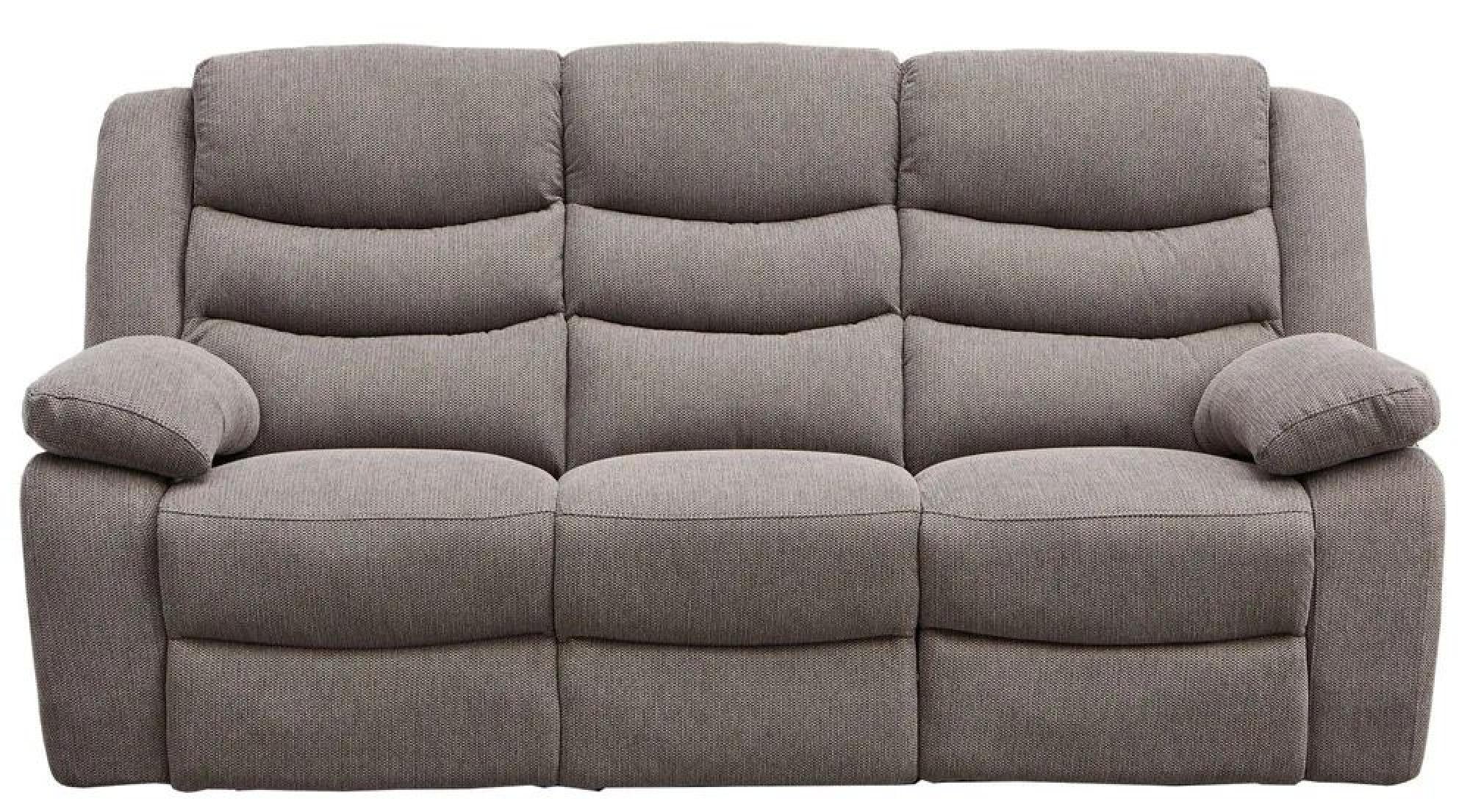 Windsor Recliner Sofa - 3 Seater - Brown Fabric