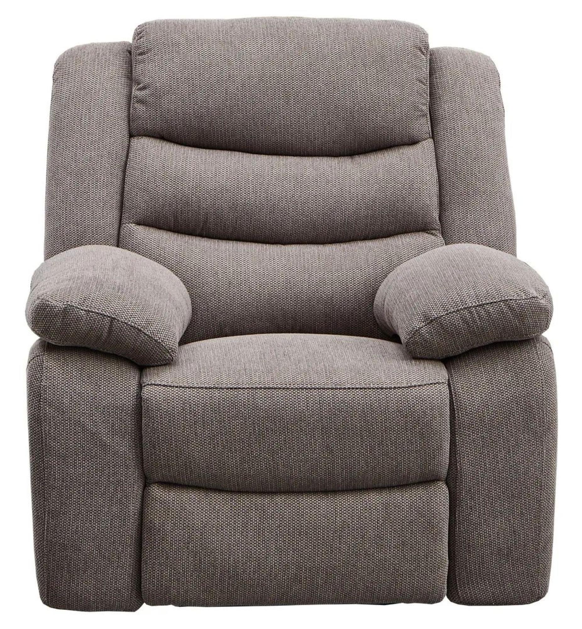 Windsor Recliner Armchair - Brown Fabric