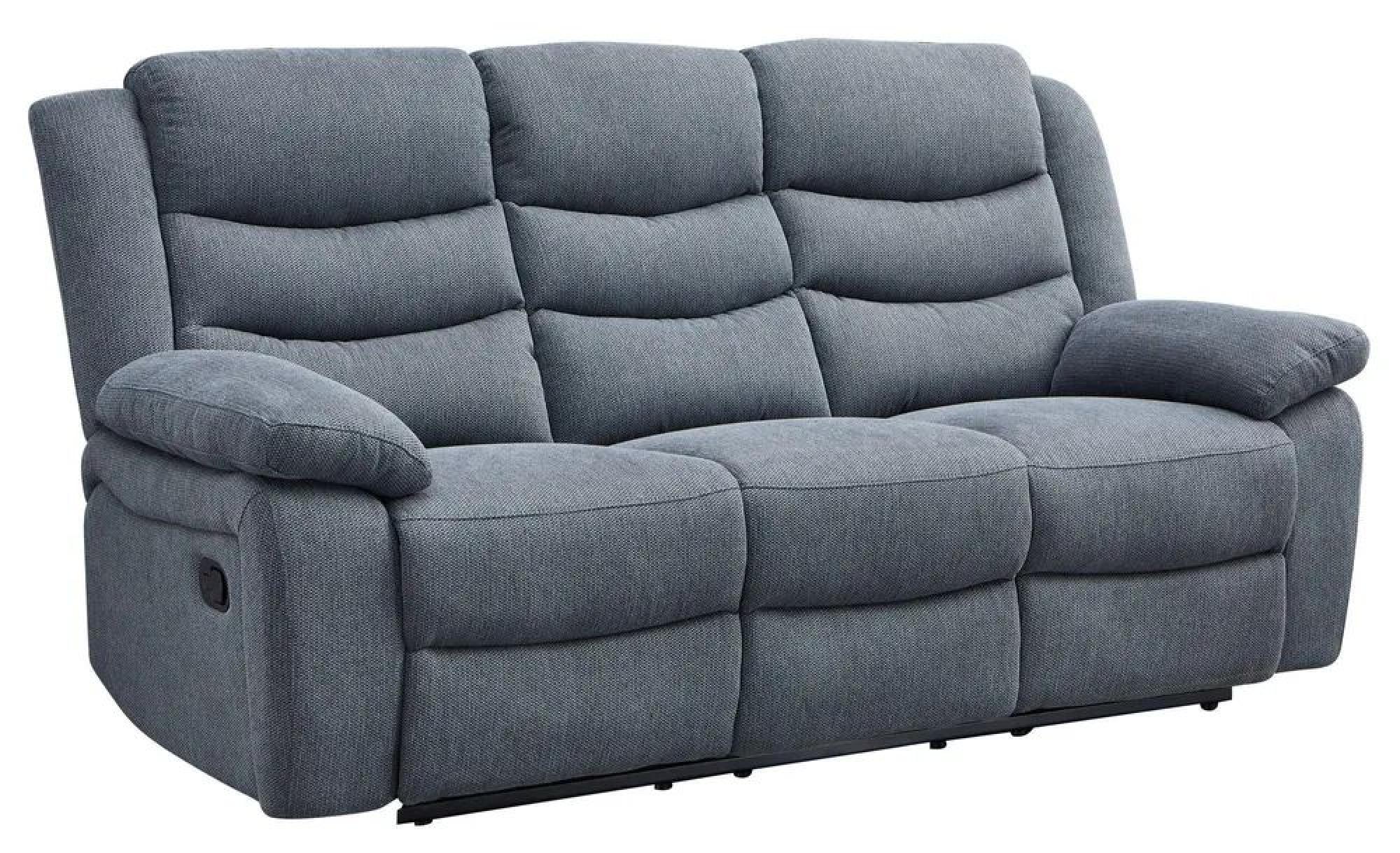 Windsor Recliner Sofa - 3 Seater - Dark Grey Fabric