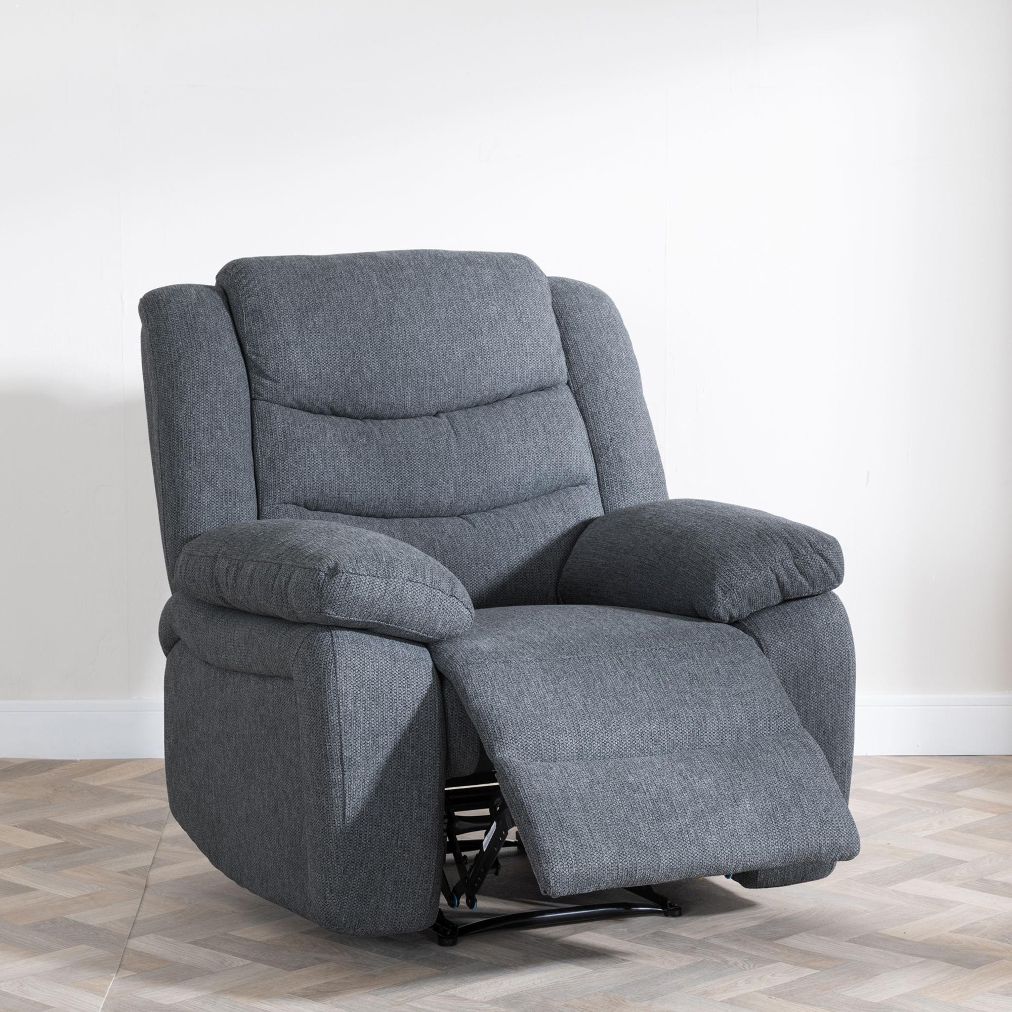 Windsor Recliner Armchair - Dark Grey Fabric