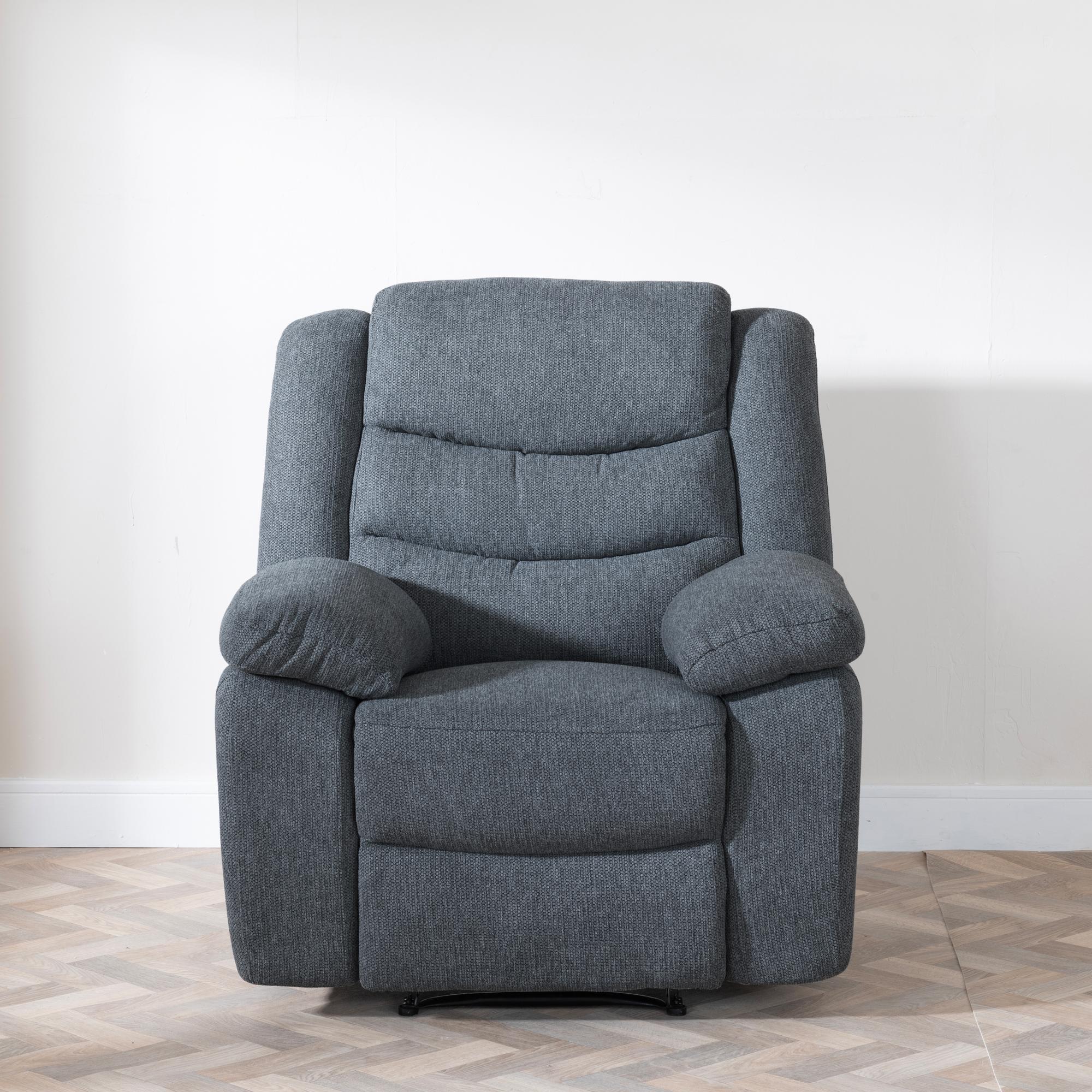 Windsor Recliner Armchair - Dark Grey Fabric